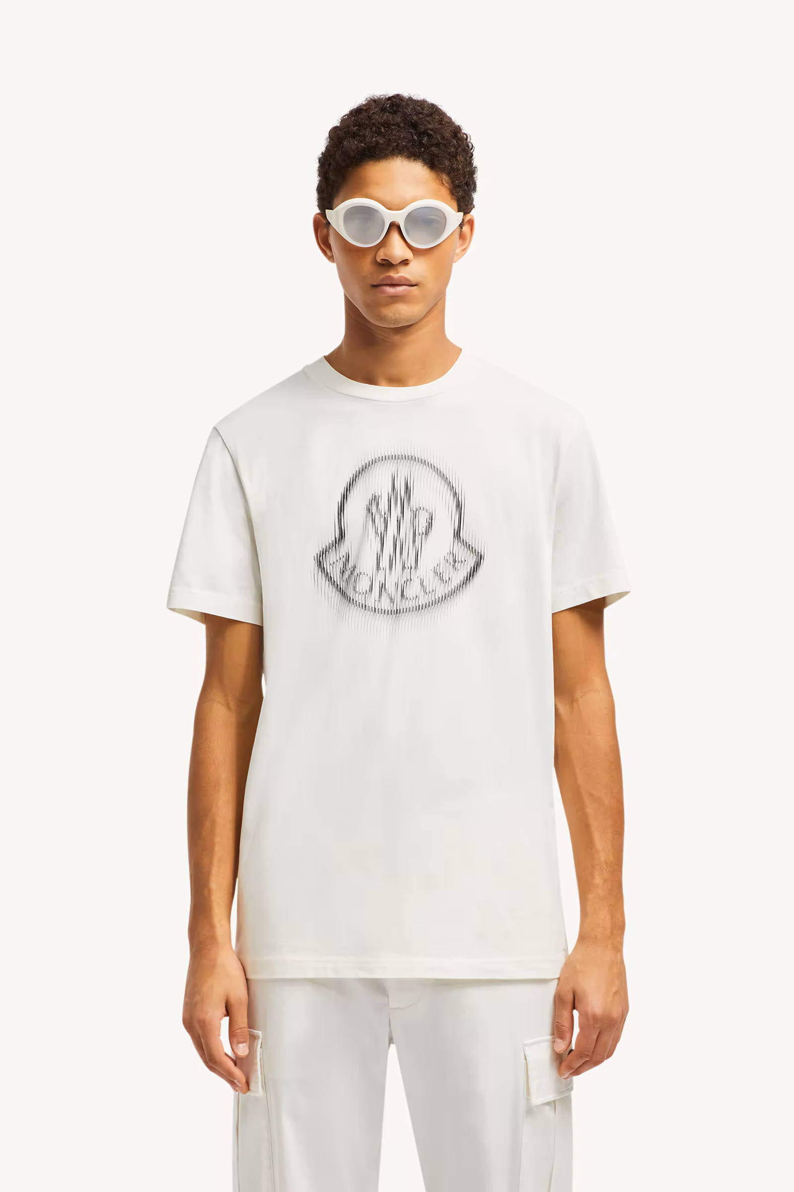 Blurred Logo Cotton T-Shirt