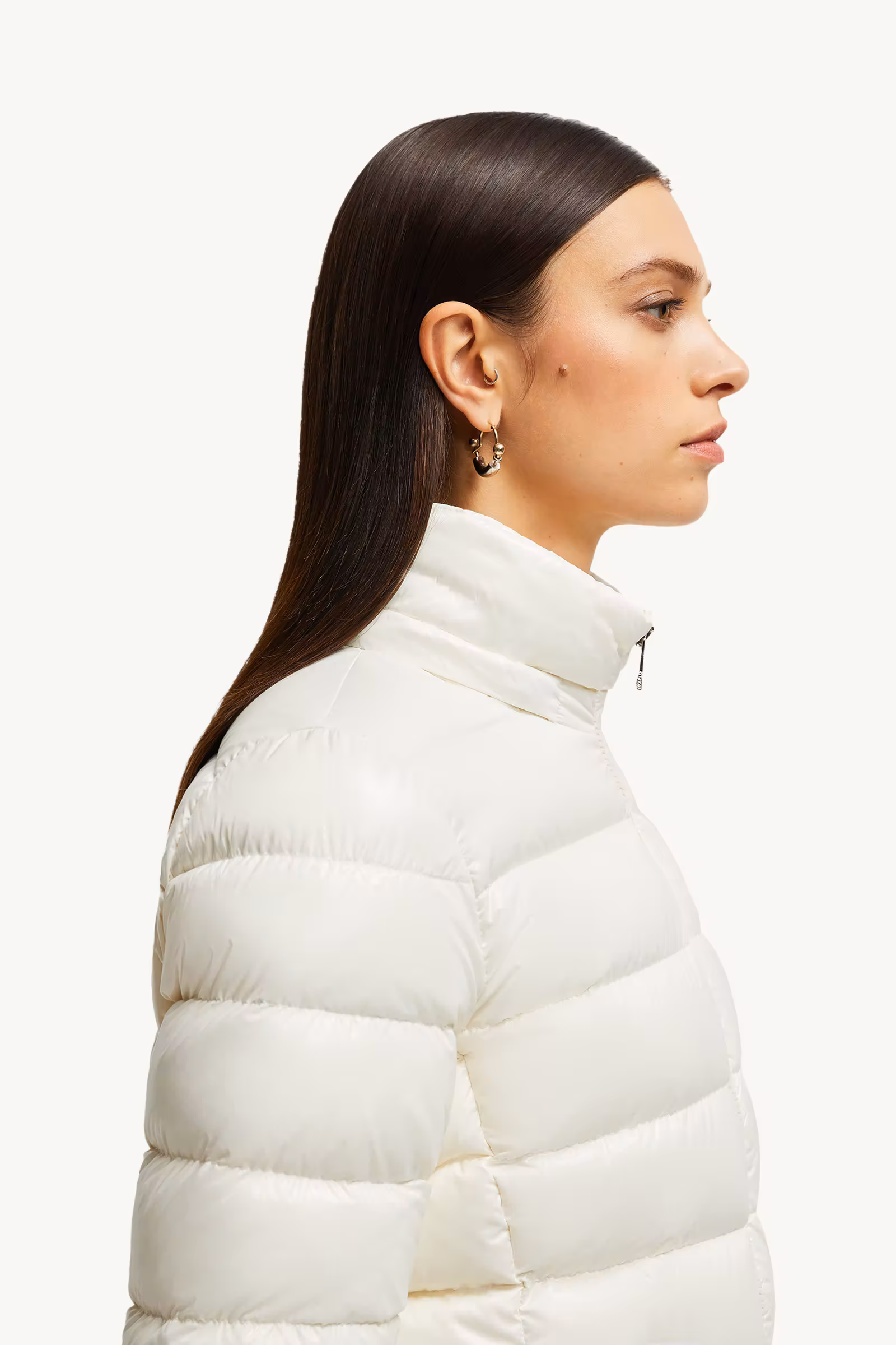 Badyf Faux Fur-Trimmed Hooded Short Down Jacket