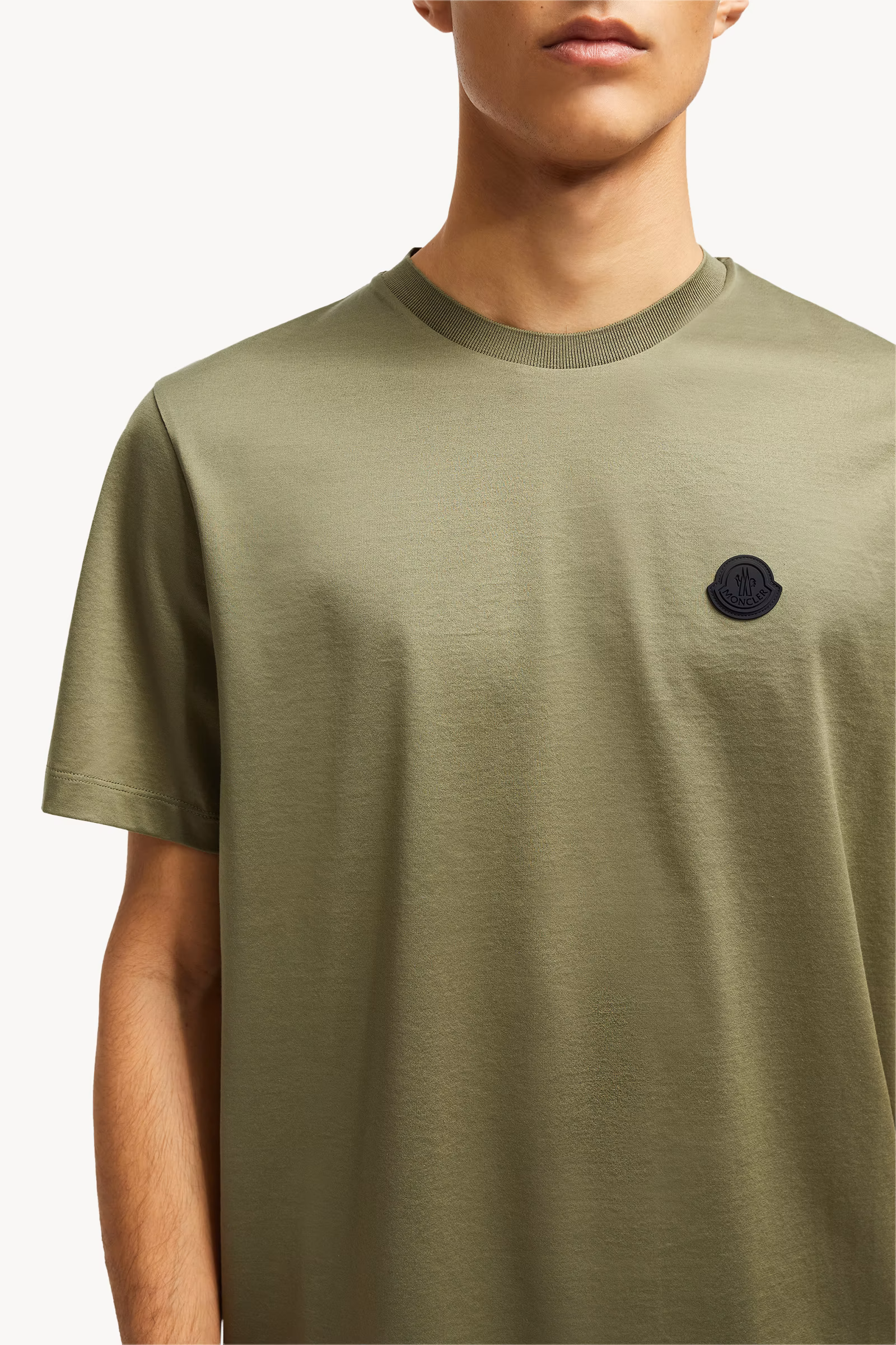 Vertical Back Logo Cotton T-Shirt