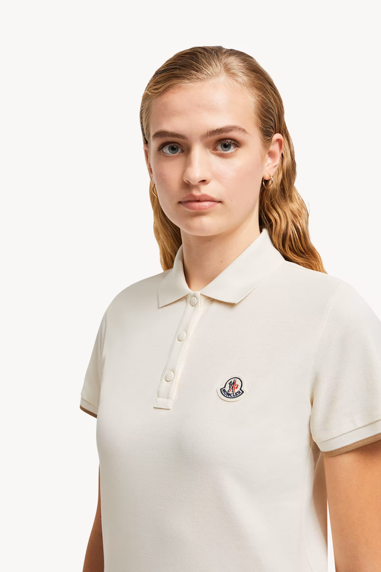 Logo Patch Cotton Piquet Polo Shirt