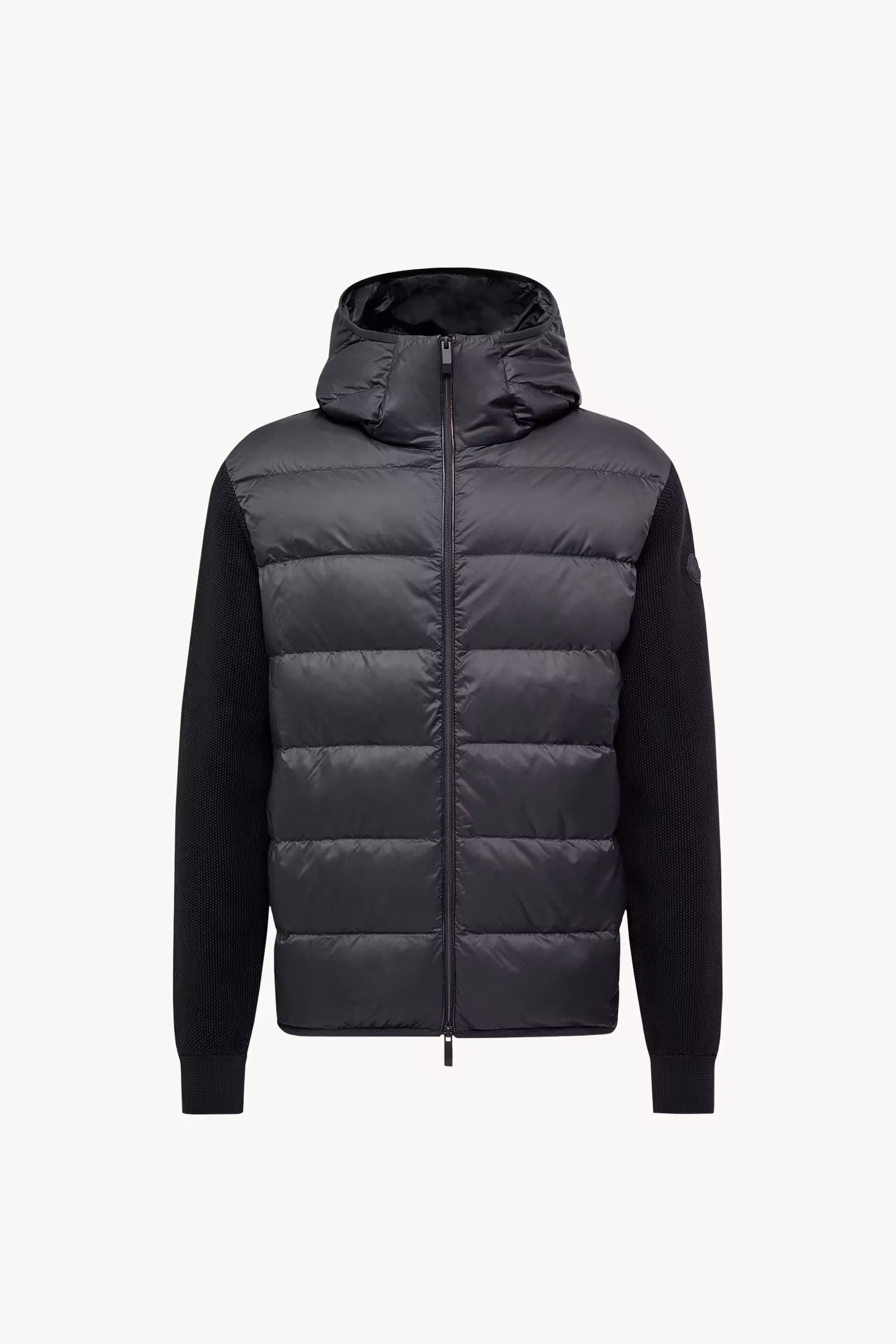Padded Cotton Zip-Up Hoodie