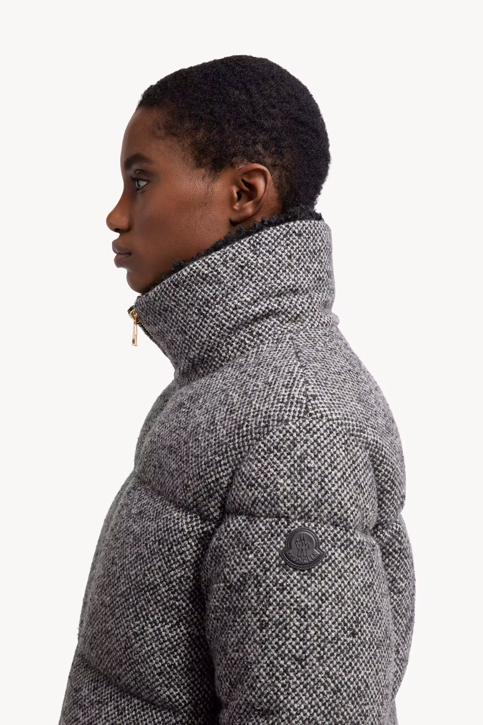 Careil Wool Bouclé Short Down Jacket