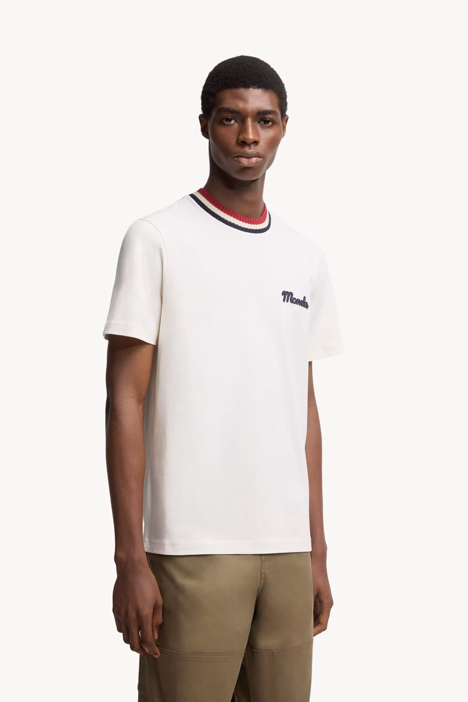 Embroidered Logo Cotton T-Shirt