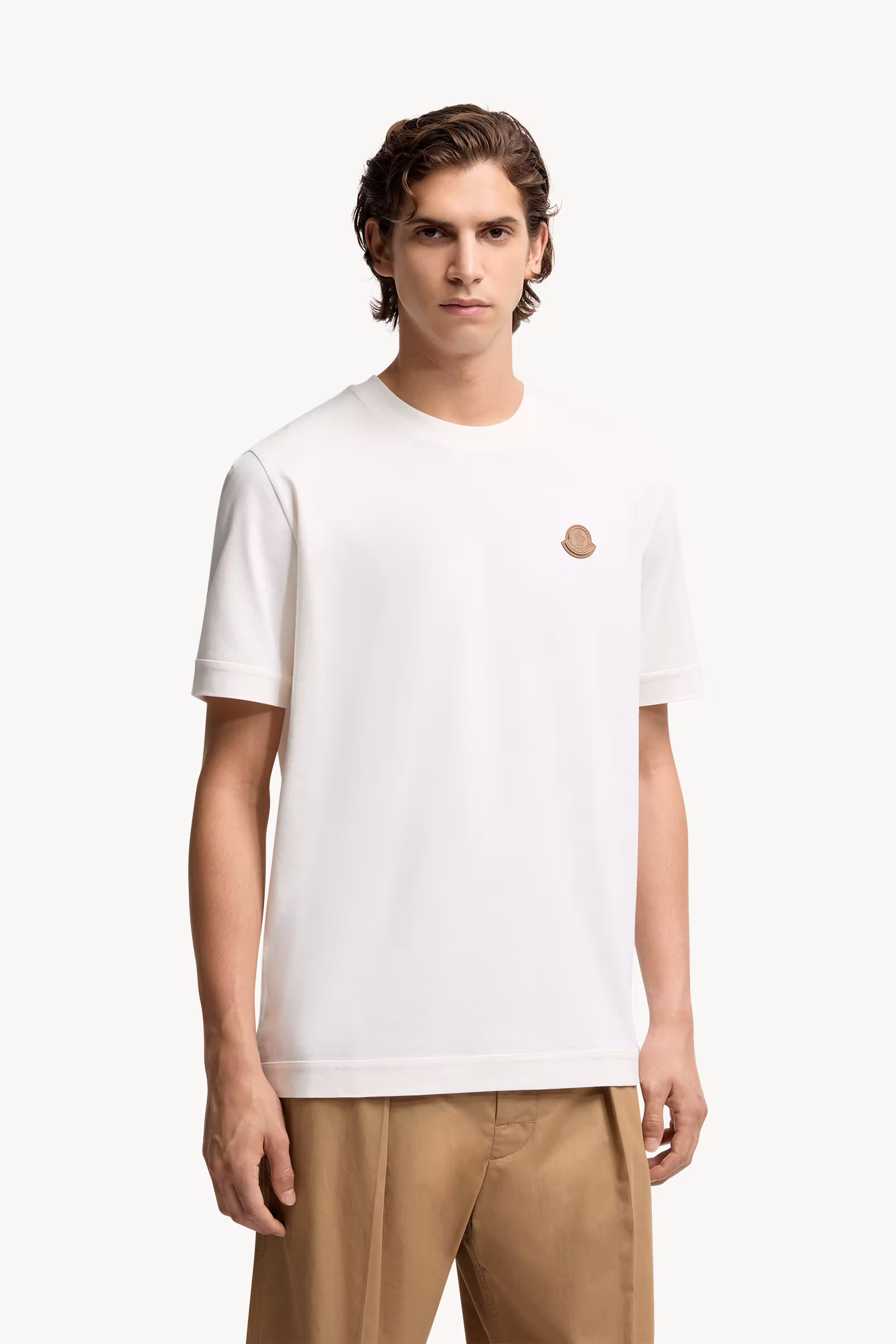Logo Patch Cotton T-Shirt