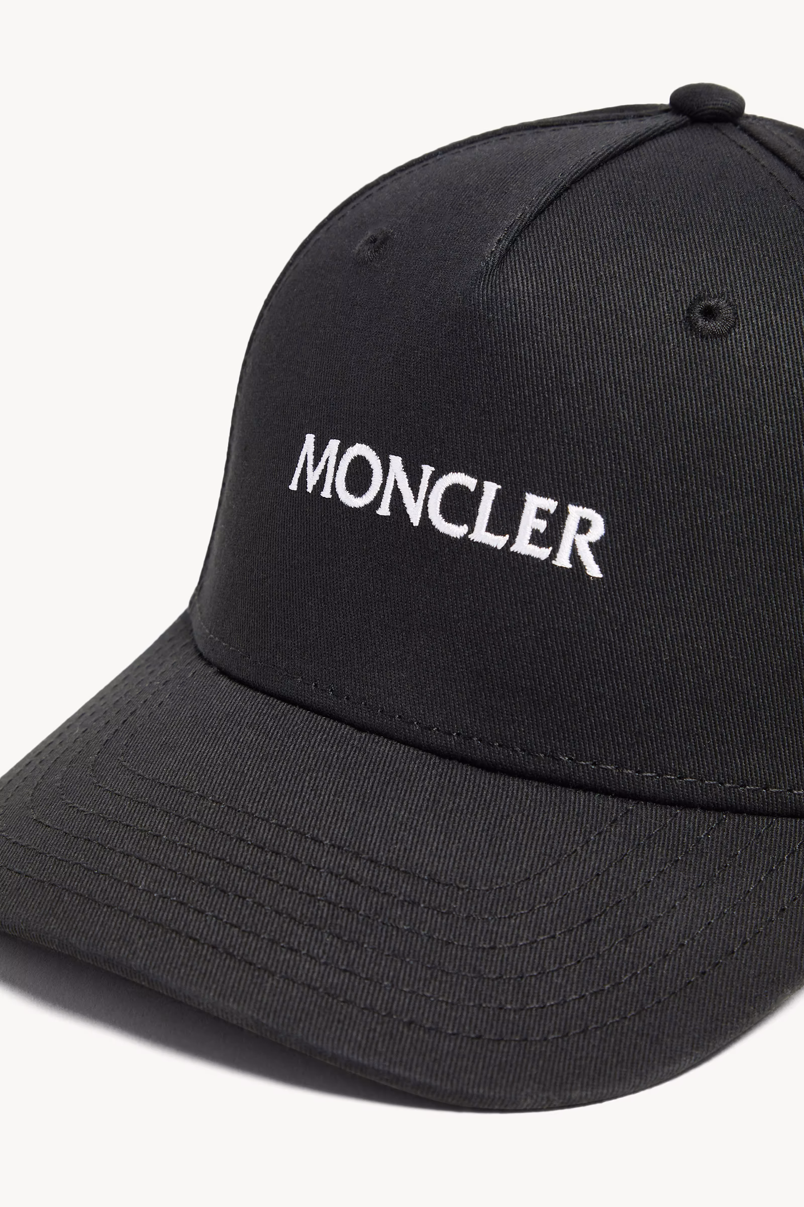 Embroidered Logo Gabardine Baseball Cap