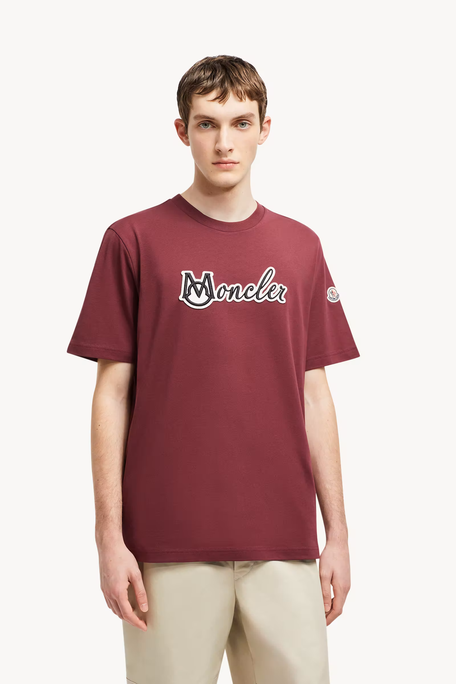 Embroidered Varsity Logo Cotton T-shirt