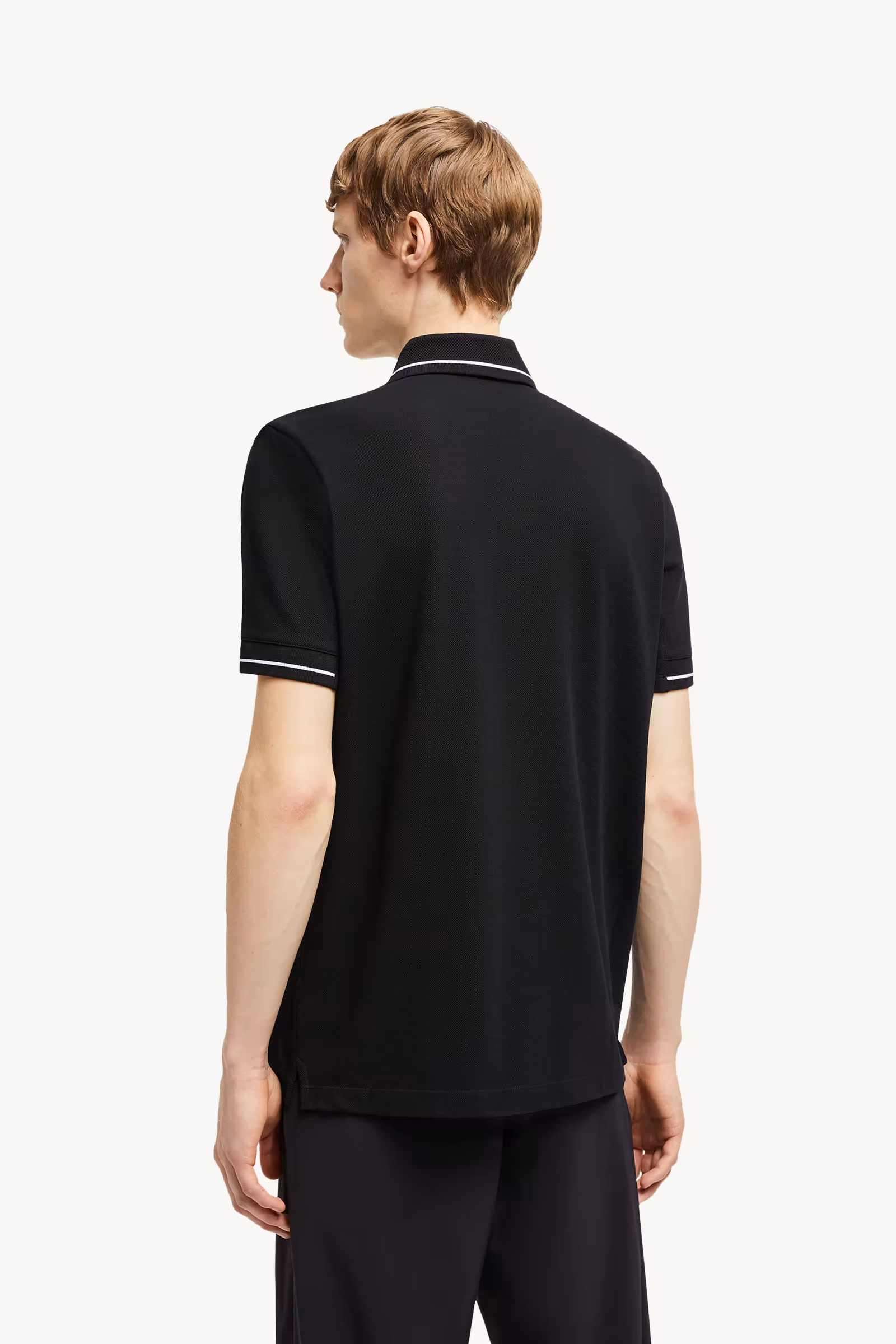 Logo Patch Cotton Polo Shirt