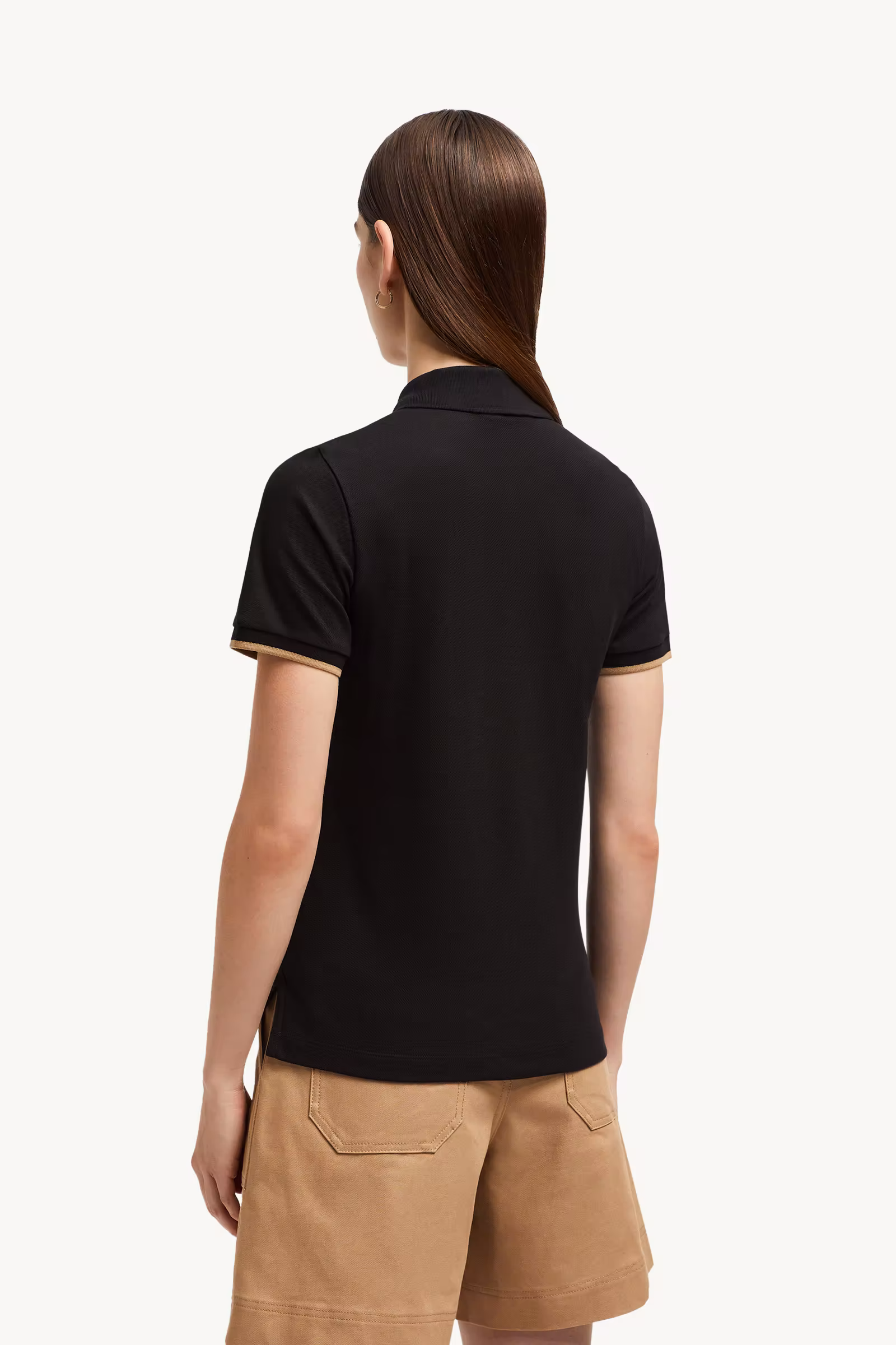 Logo Patch Cotton Piquet Polo Shirt