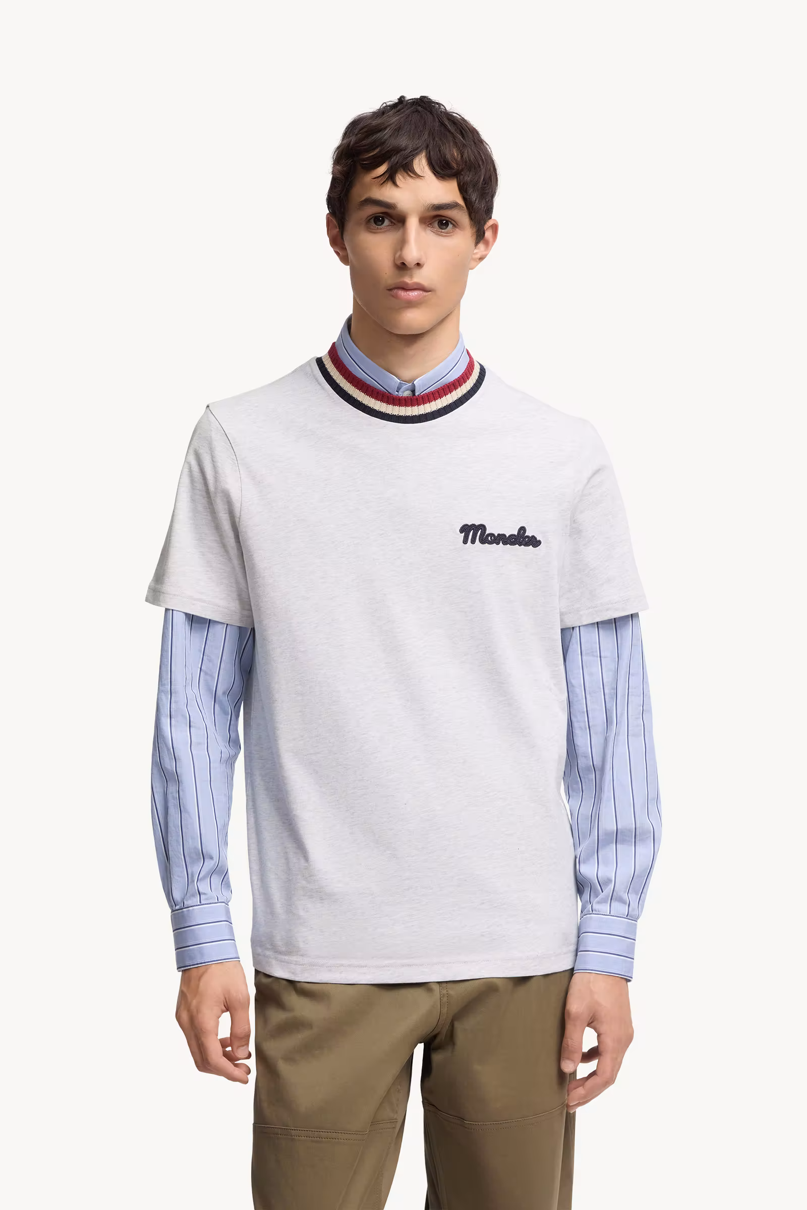 Embroidered Logo Cotton T-Shirt