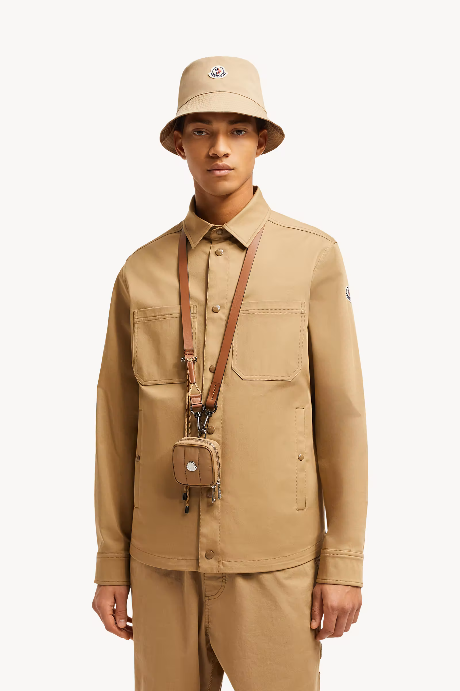 Cotton Gabardine Shirt Jacket