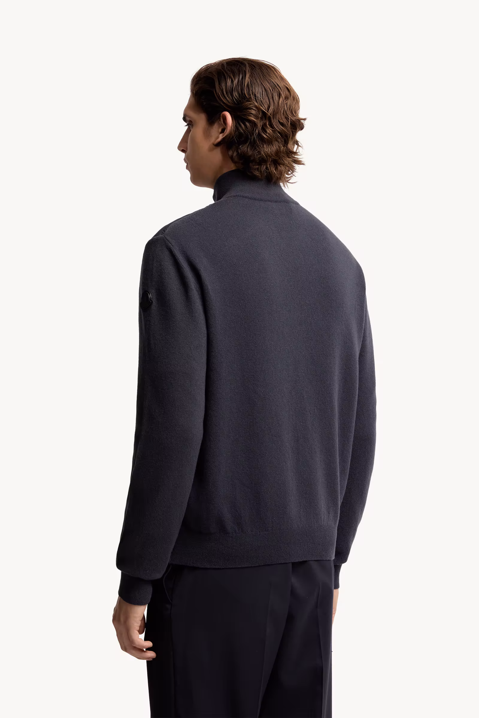 Padded Wool & Cashmere Zip-Up Cardigan