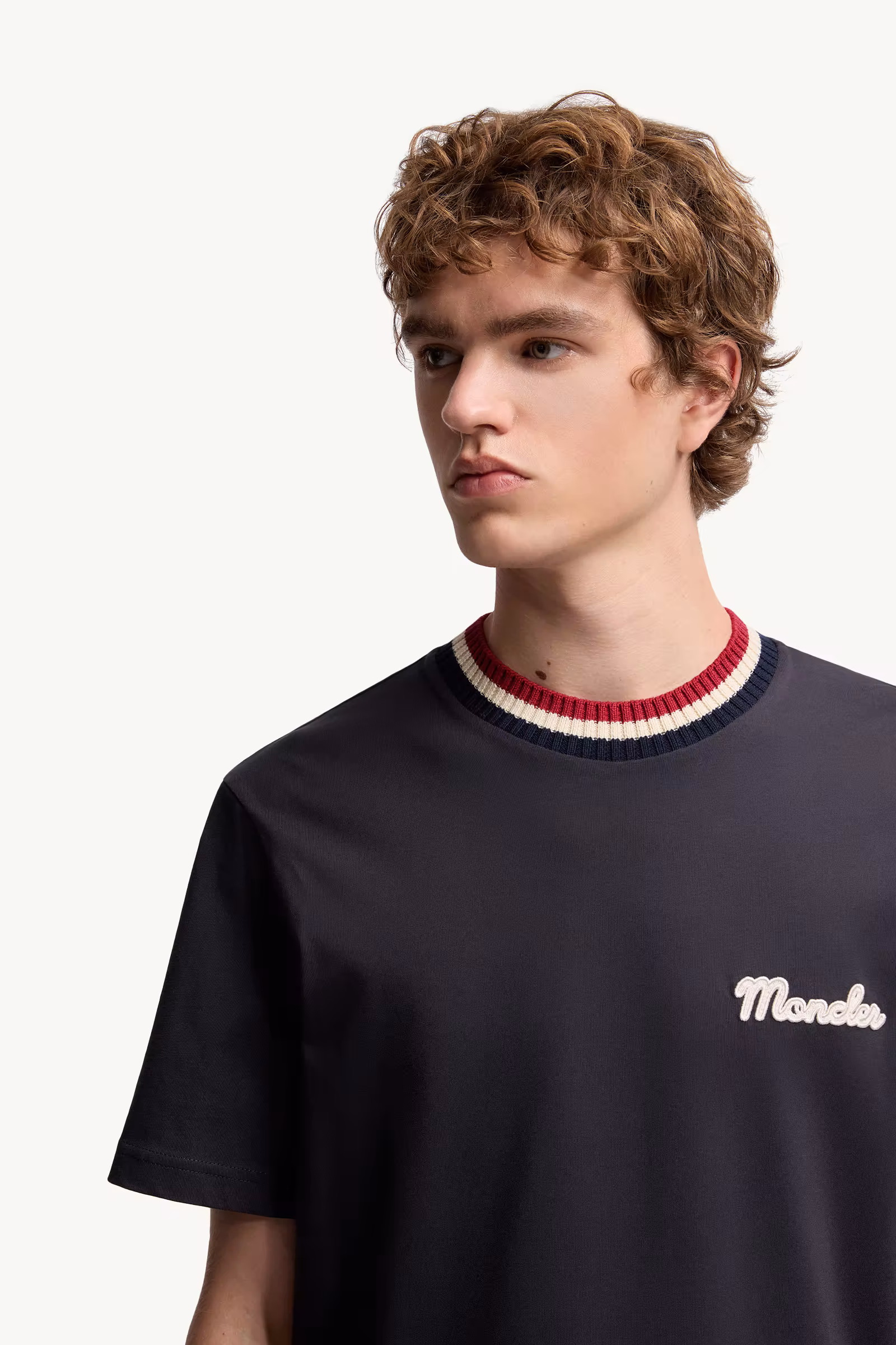 Embroidered Logo Cotton T-Shirt