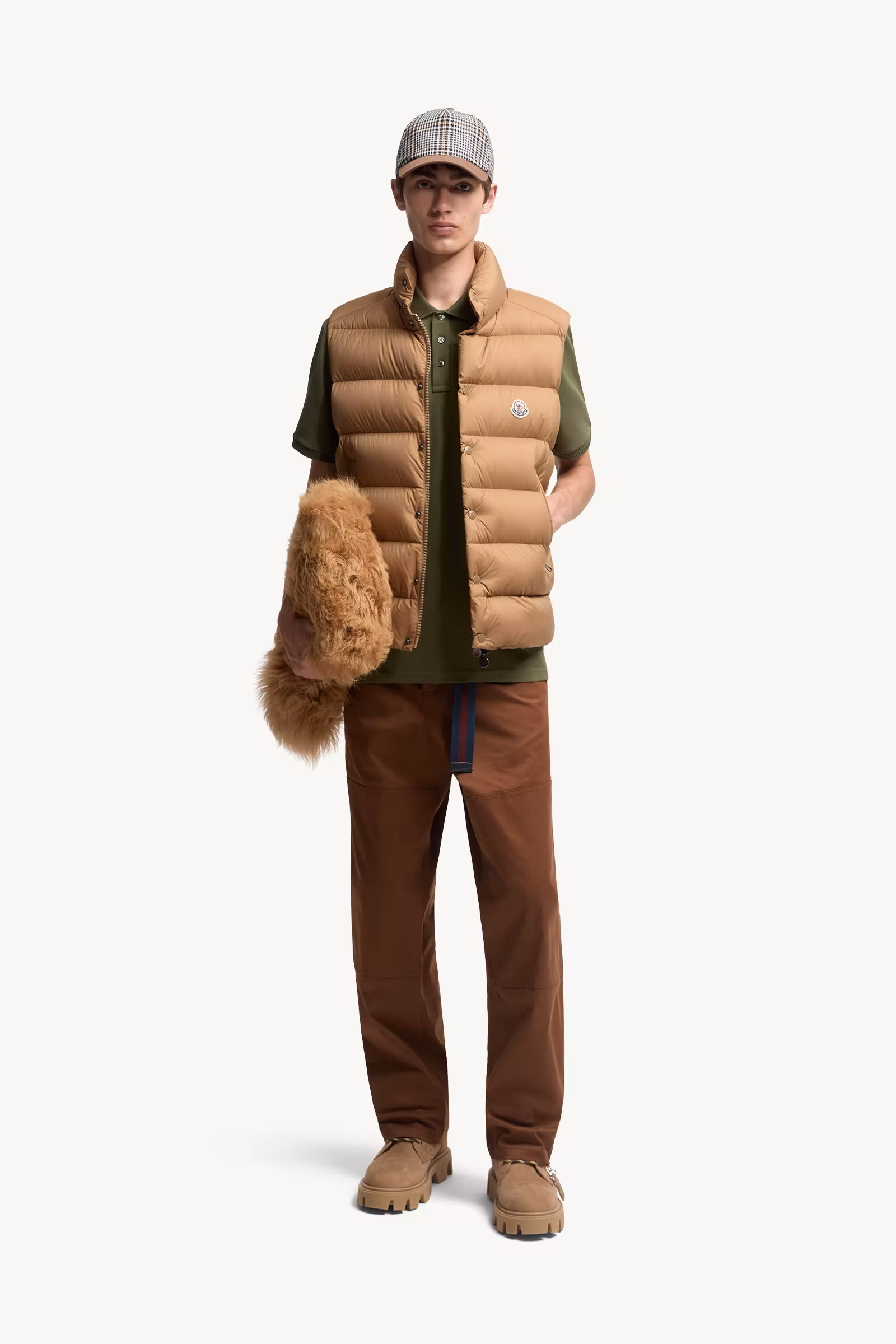 Logo Patch Cotton Piquet Polo Shirt