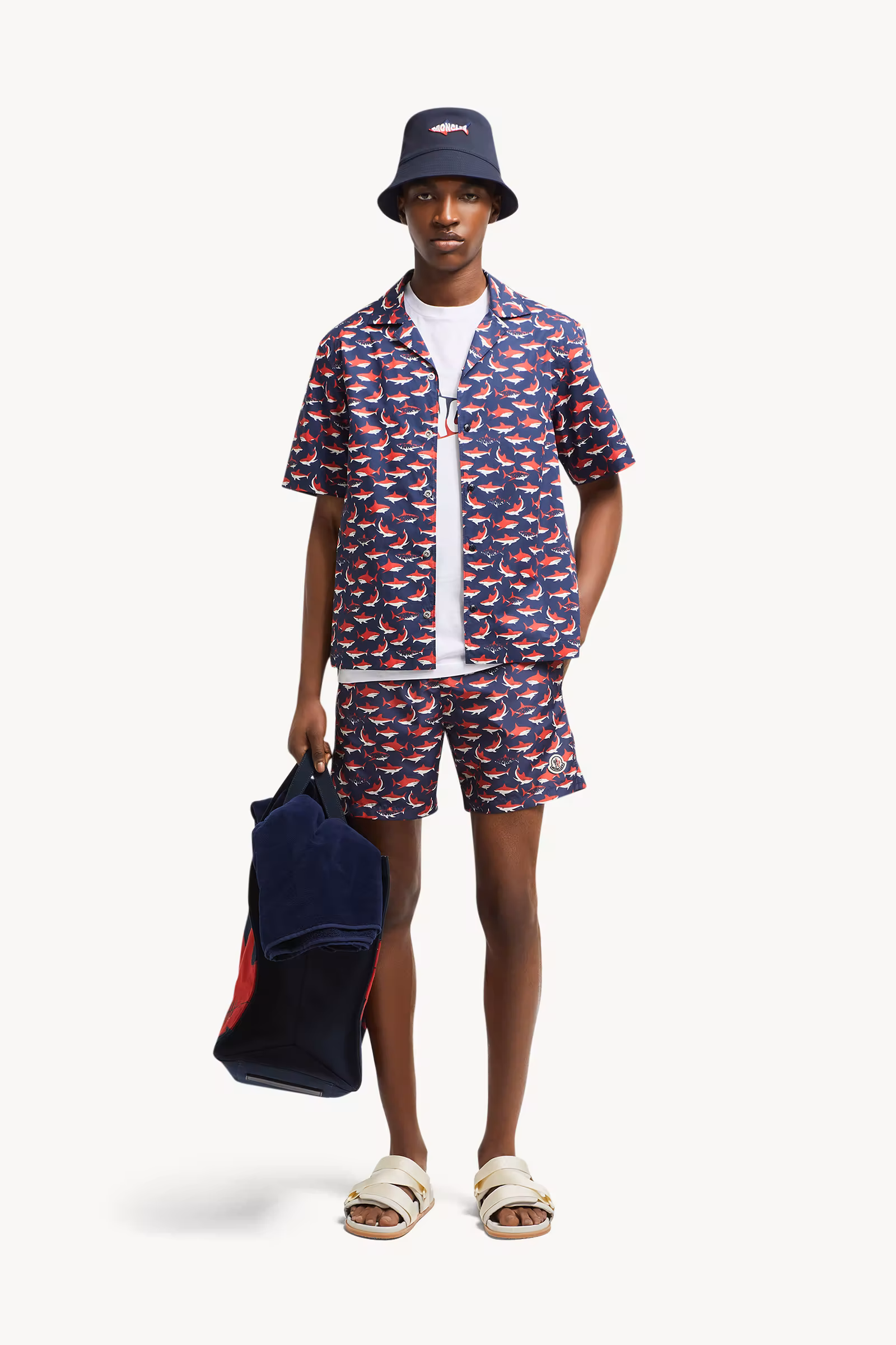 Shark Print Swim Shorts