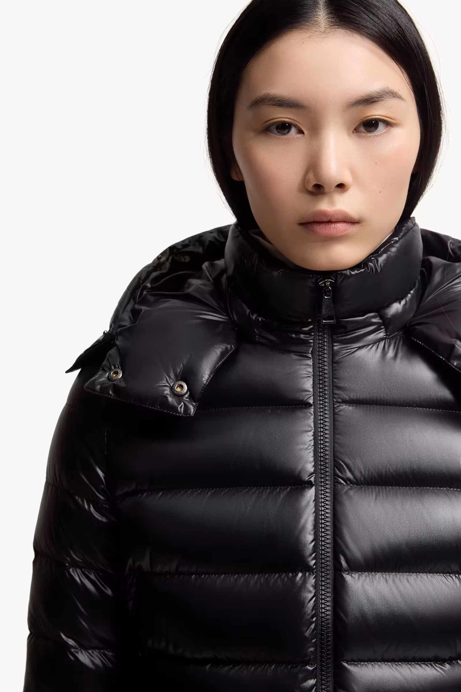 Badyf Faux Fur-Trimmed Hooded Short Down Jacket