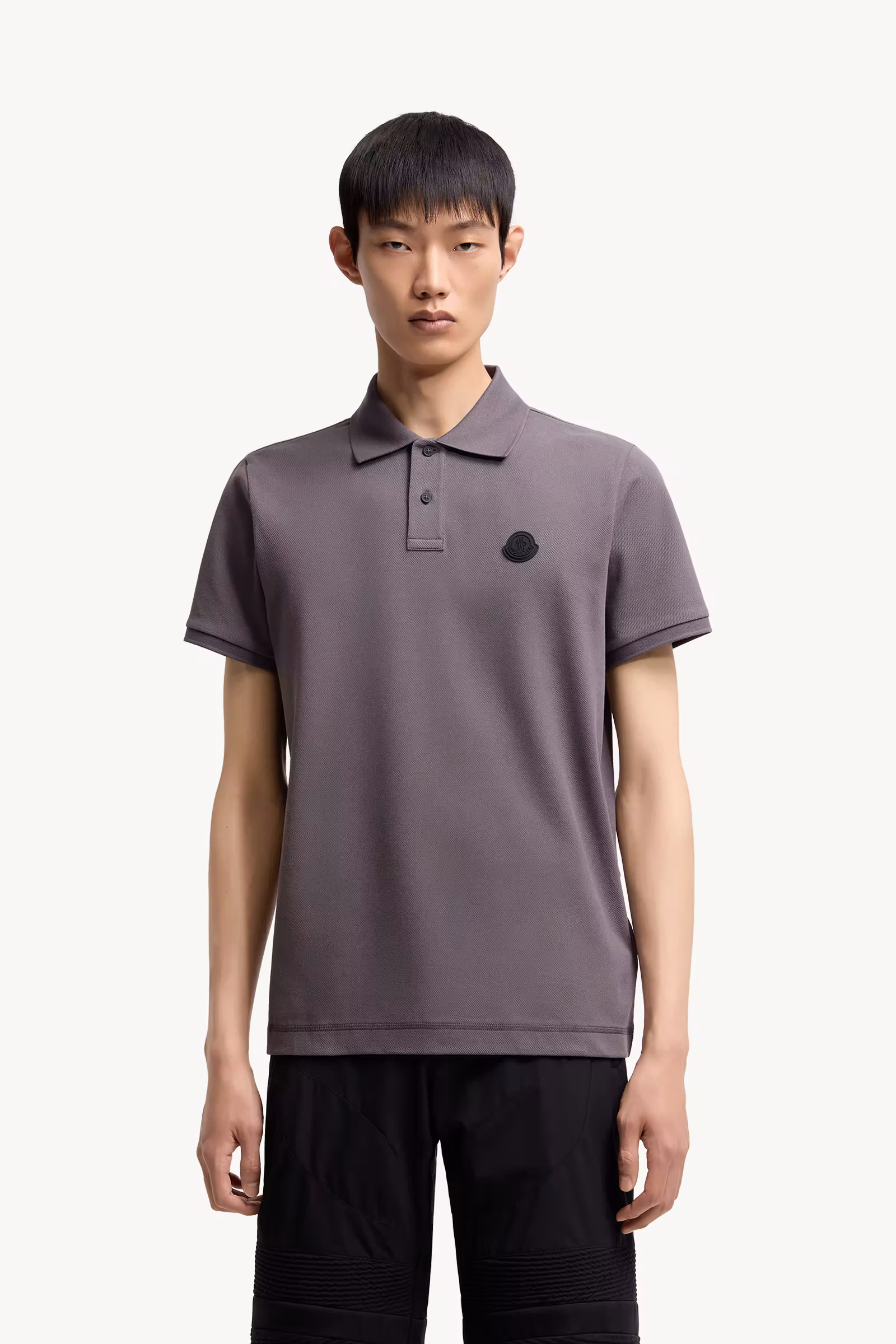 Logo Patch Cotton Piquet Polo Shirt