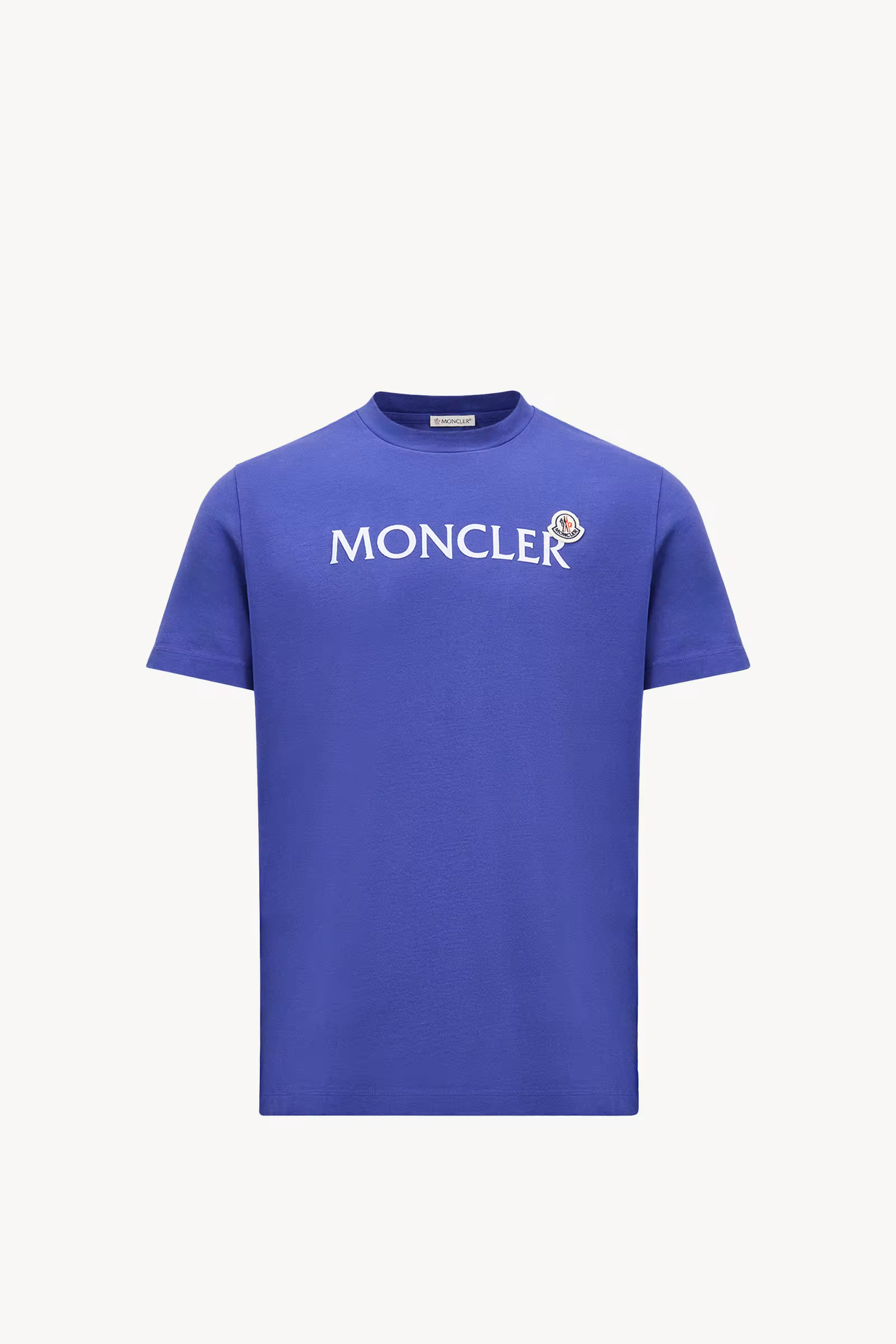 Flocked Logo Cotton T-Shirt