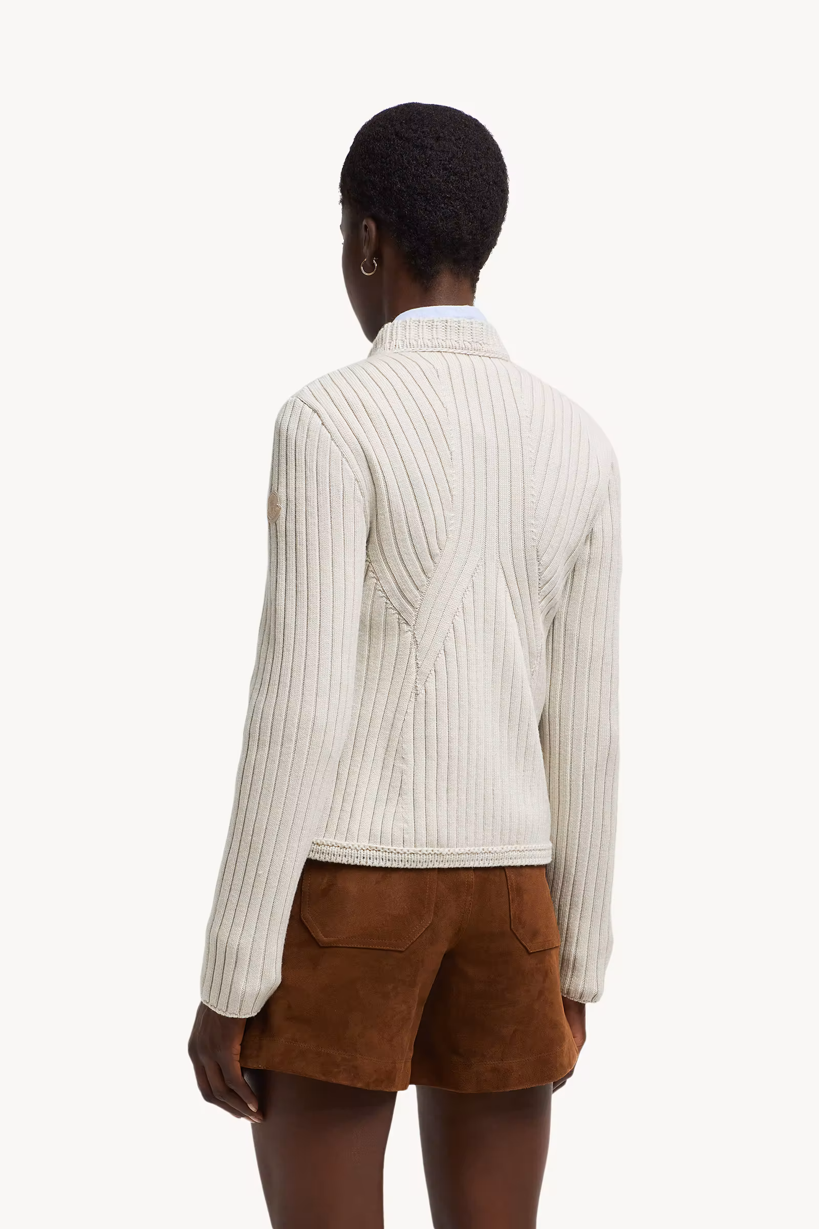 Padded Wool Cardigan