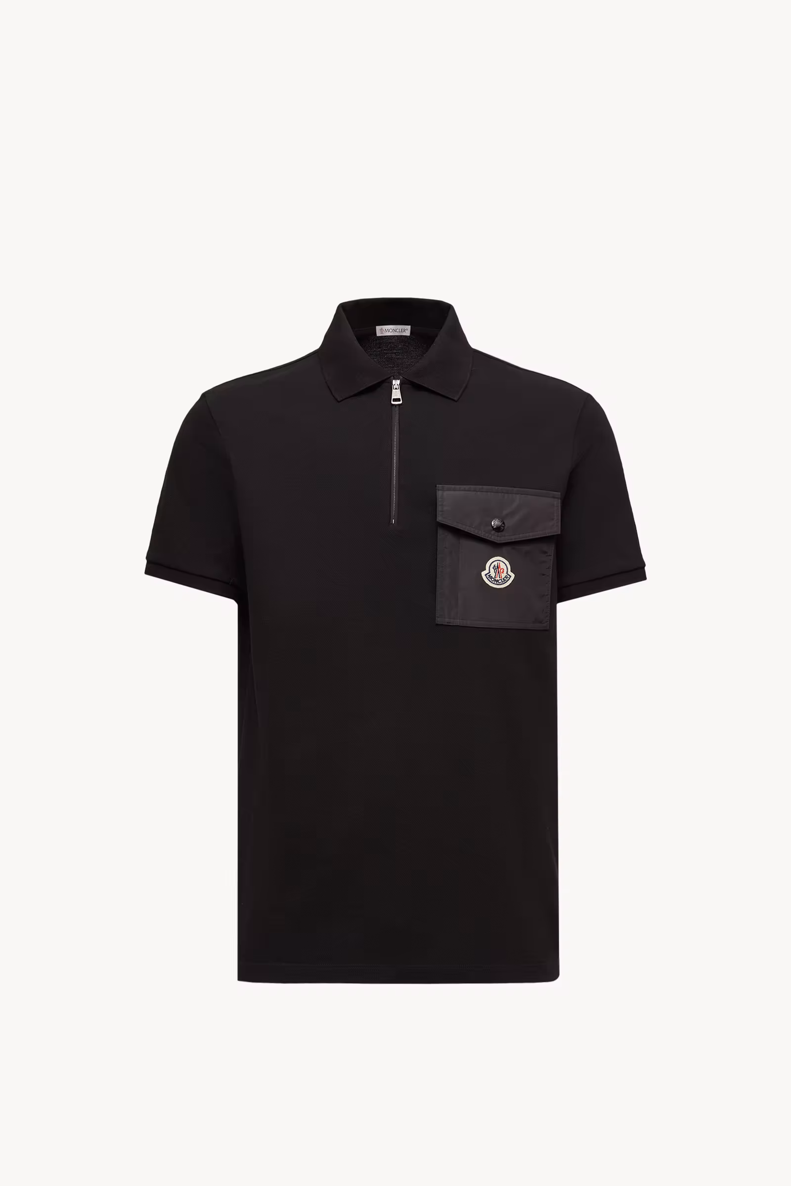 Cotton Piquet Polo Shirt with Pocket