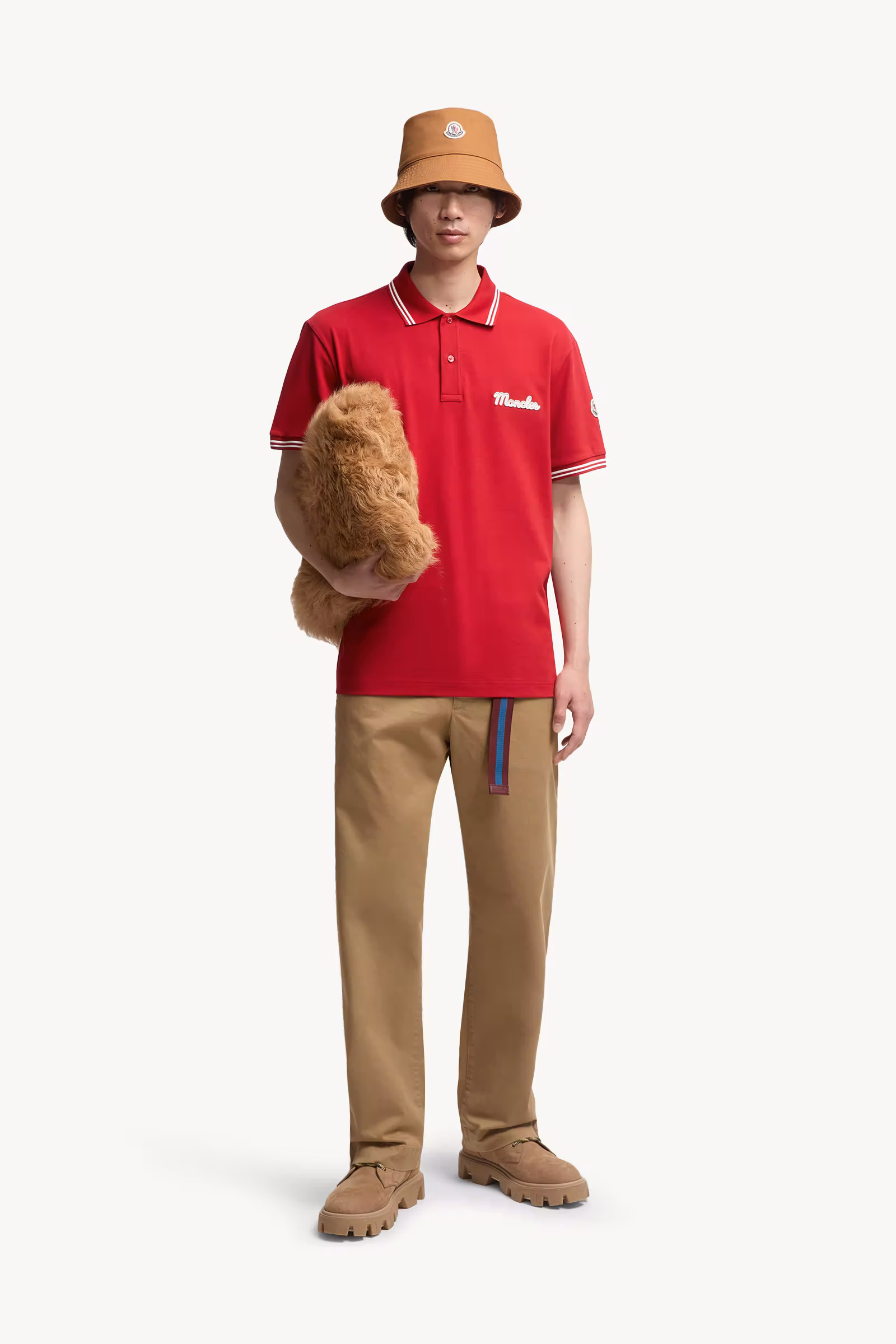 Embroidered Logo Cotton Piquet Polo Shirt