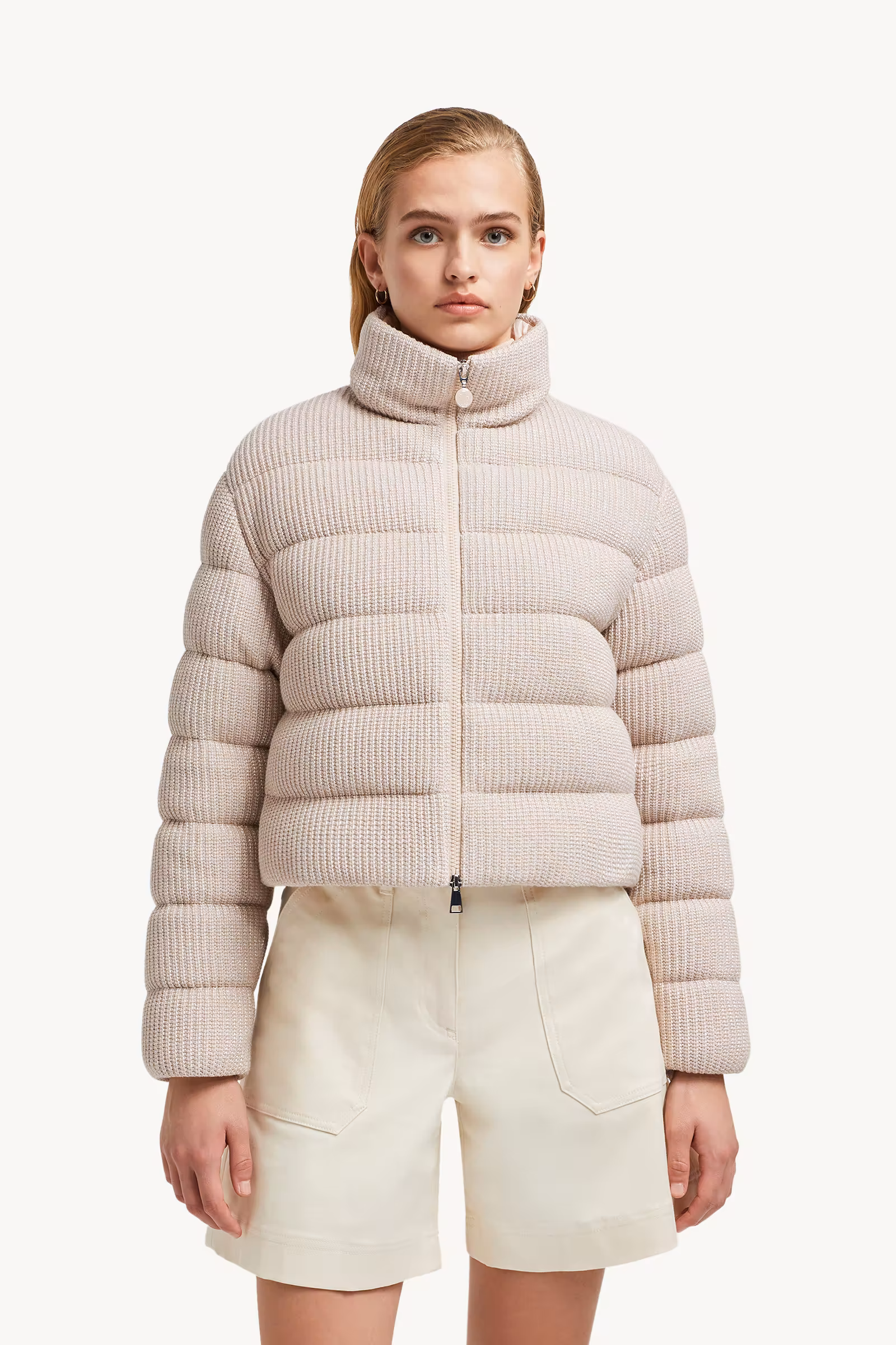 Thoiry Laminated Cotton Short Down Jacket