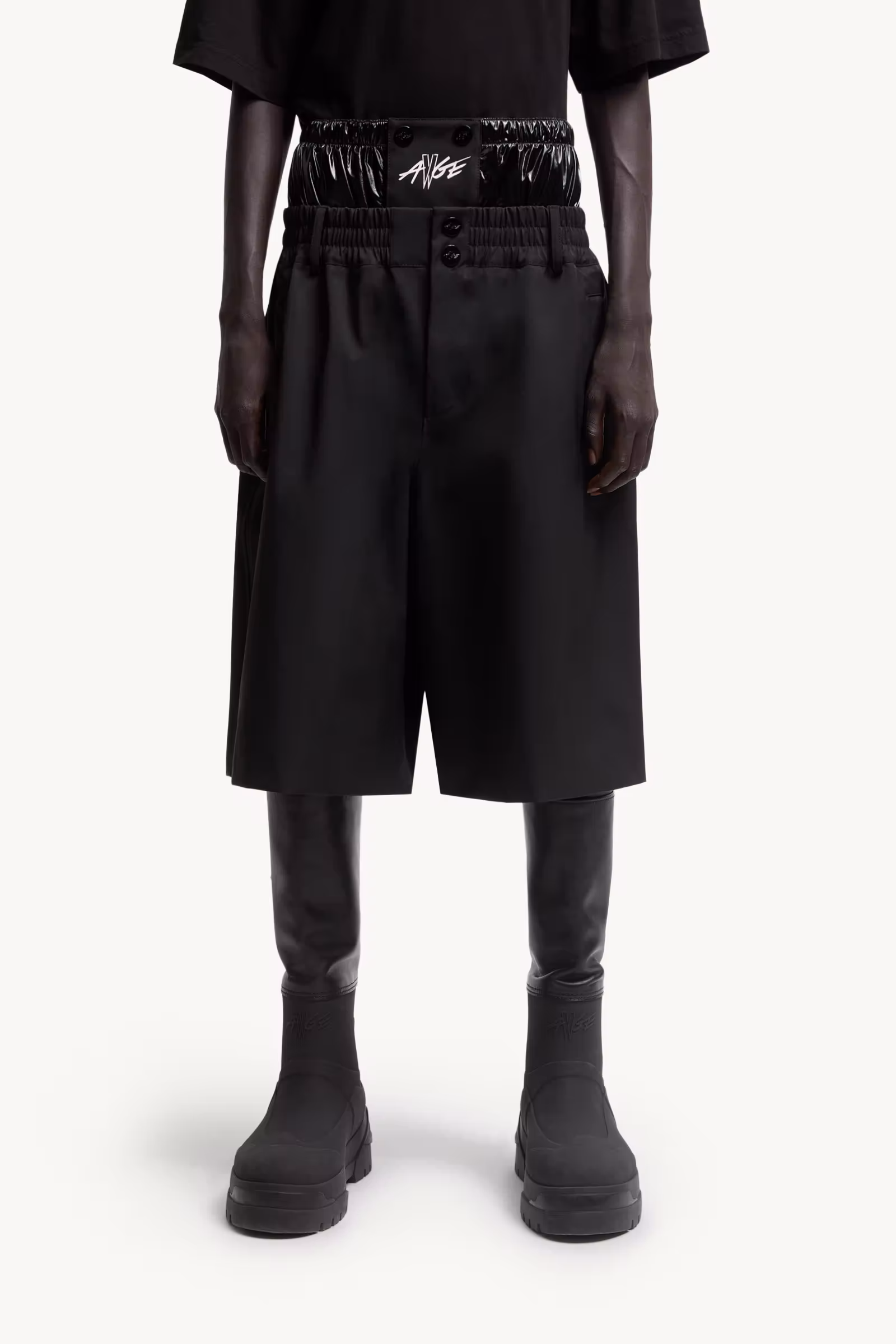 Moncler x A$AP Rocky Logo Print Shorts