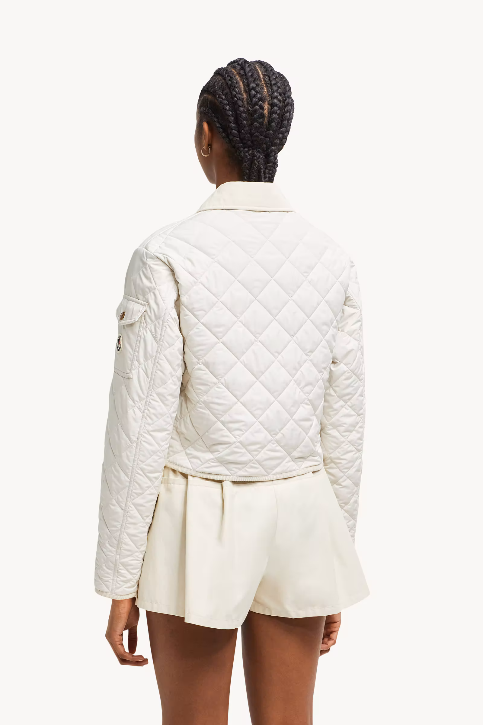 Chitre Diamond-Quilted Padded Shirt Jacket