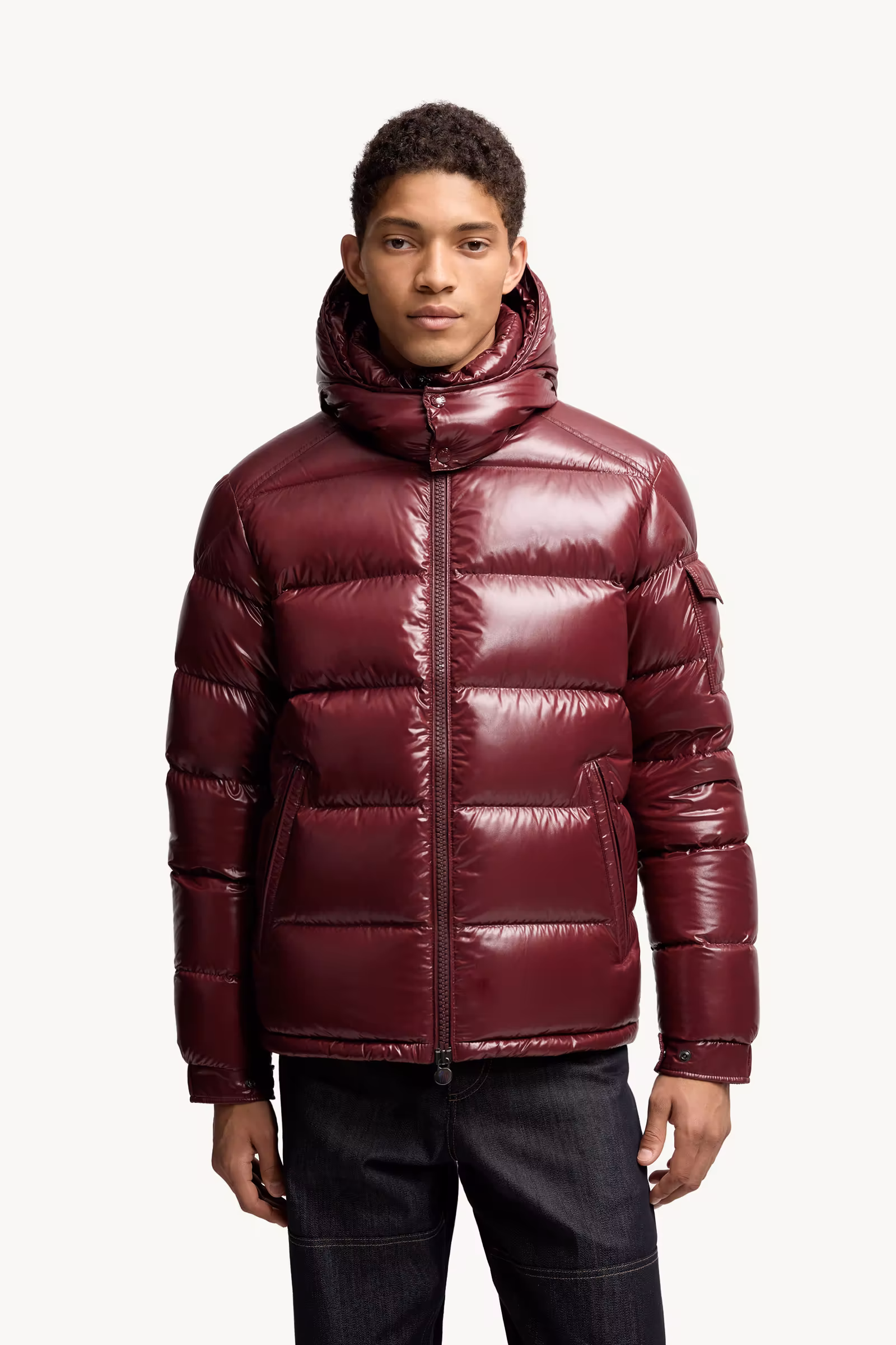 Moncler Maya Hooded Short Down Jacket