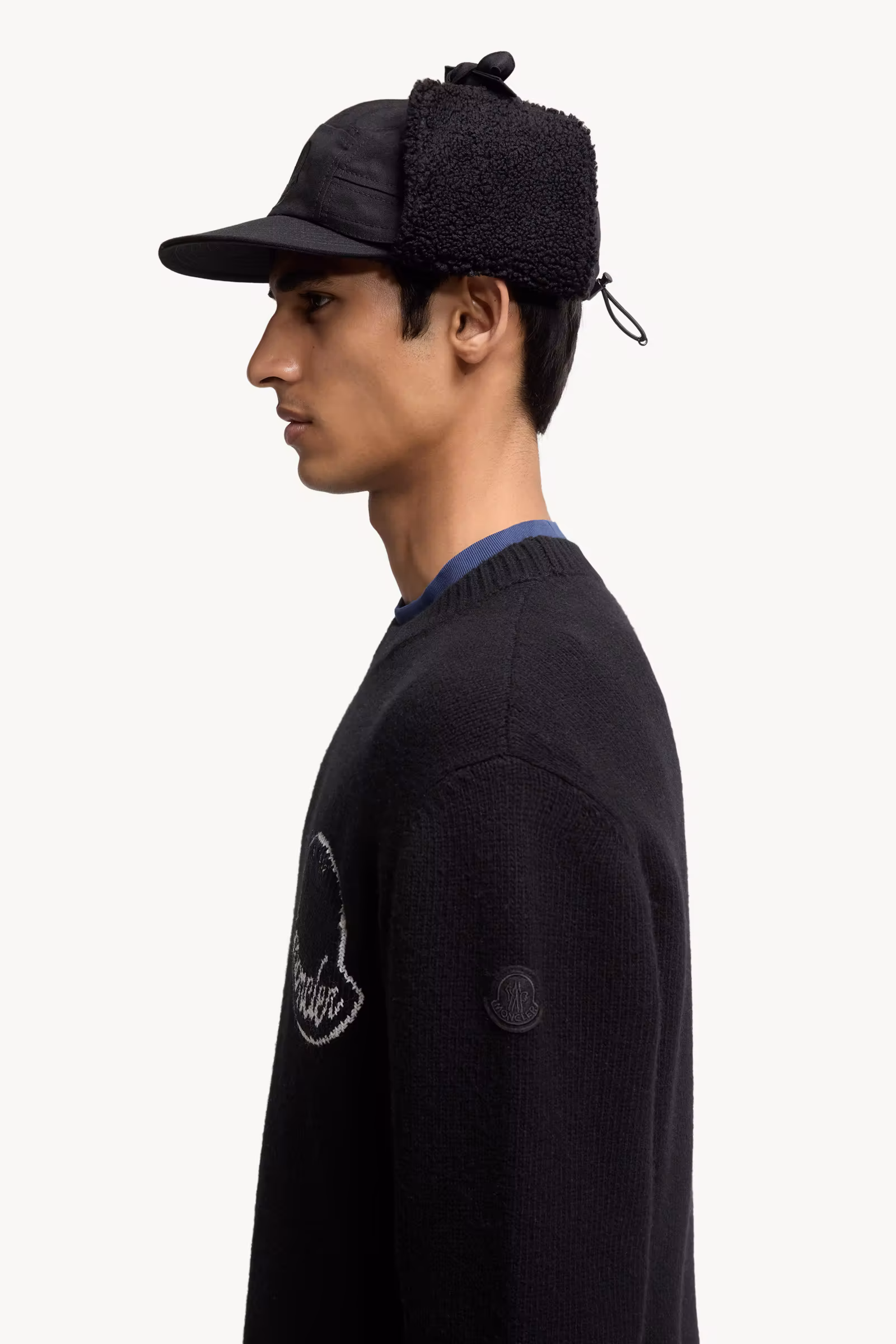 Embroidered Logo Wool Sweater