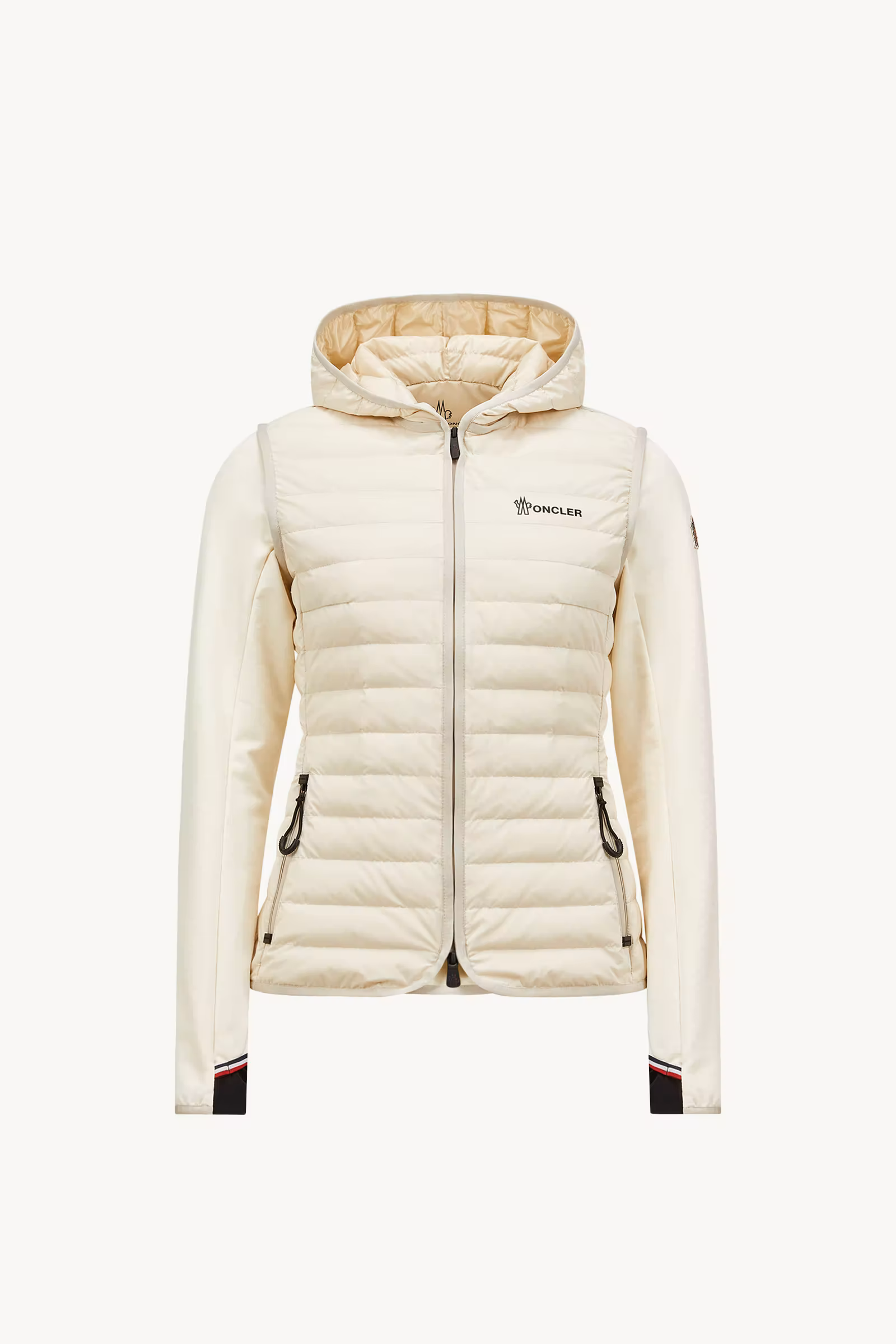 Padded Zip-Up Cotton Hoodie
