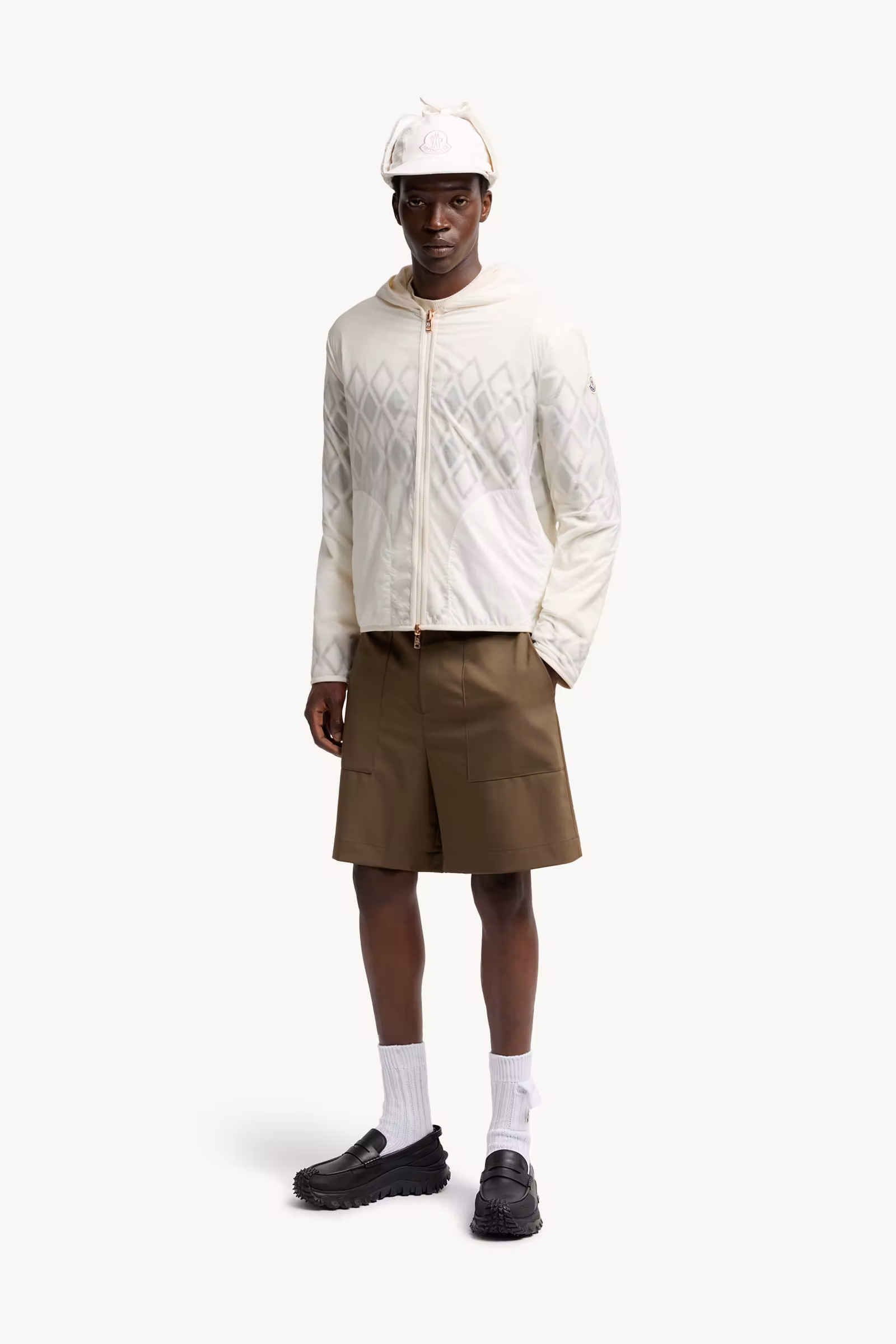 Reversible Wool Zip-Up Hoodie