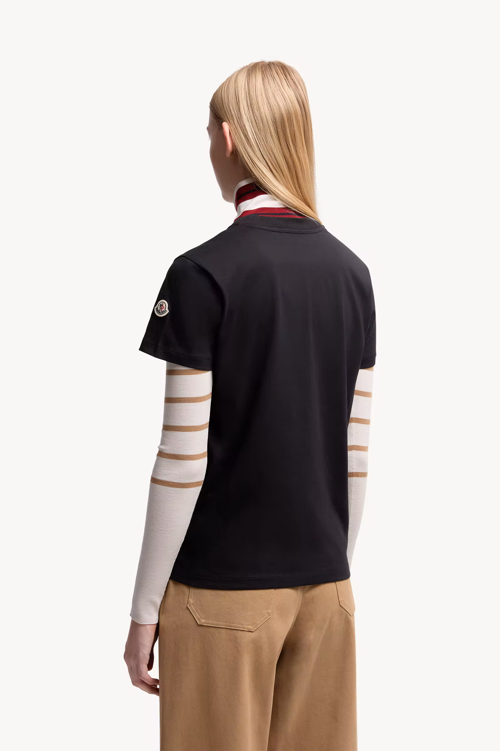Embroidered Tonal Logo Cotton T-Shirt