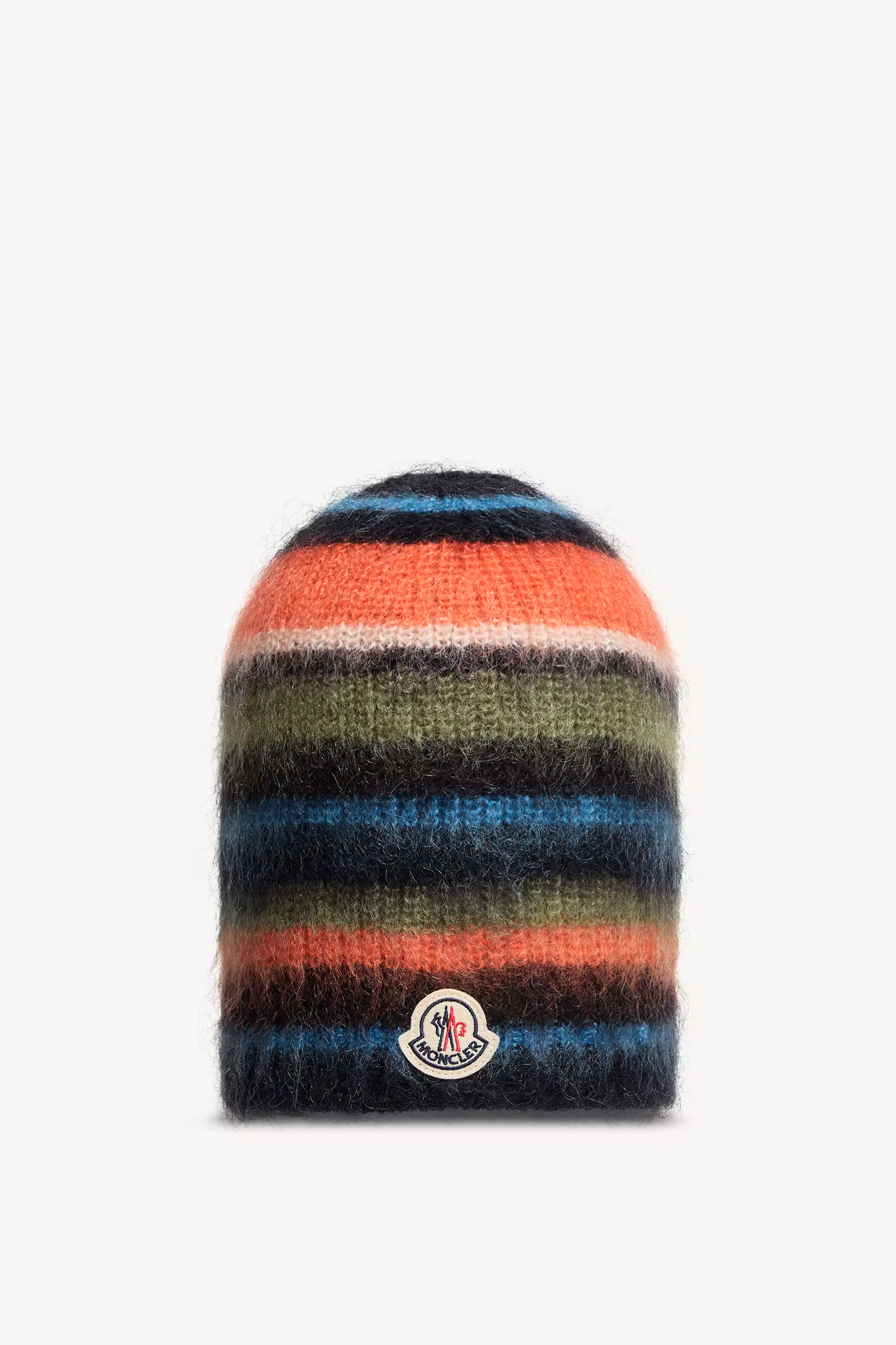 Striped Mohair Beanie