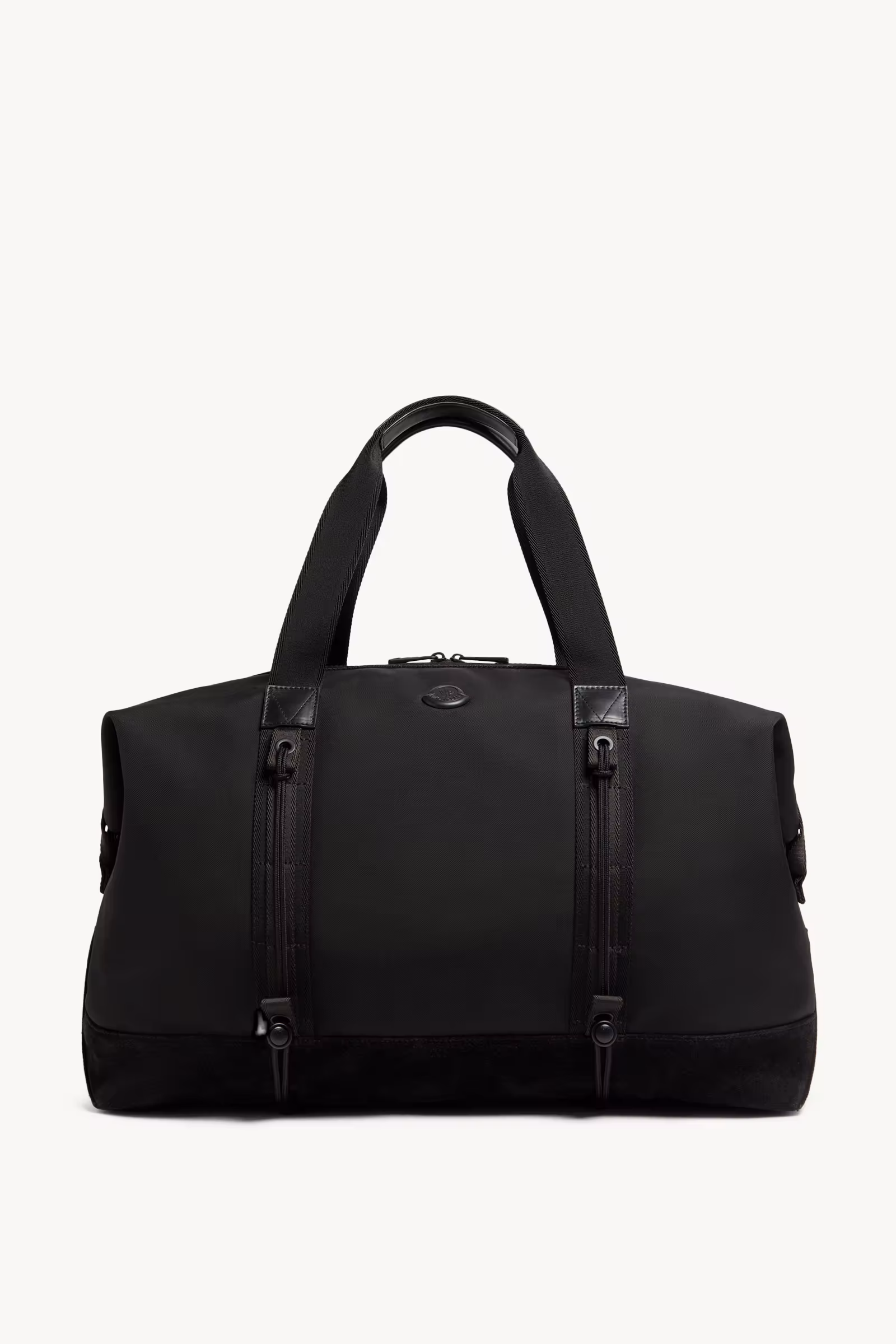 Tech Water-Repellent Leather-Trimmed Duffle Bag