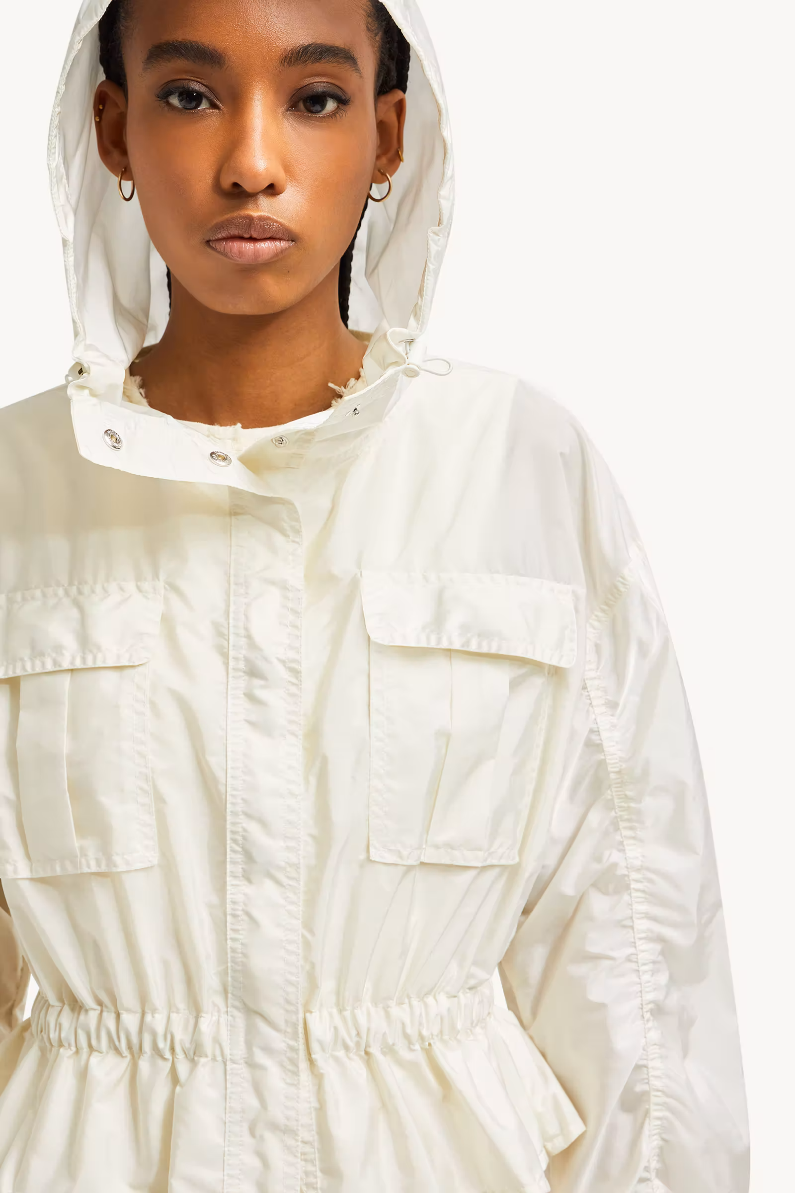 Curton Hooded Peplum Jacket