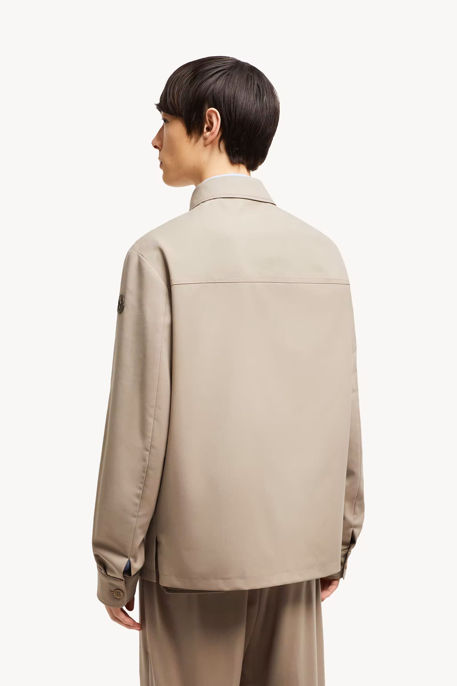 Wool Gabardine Long Sleeve Shirt