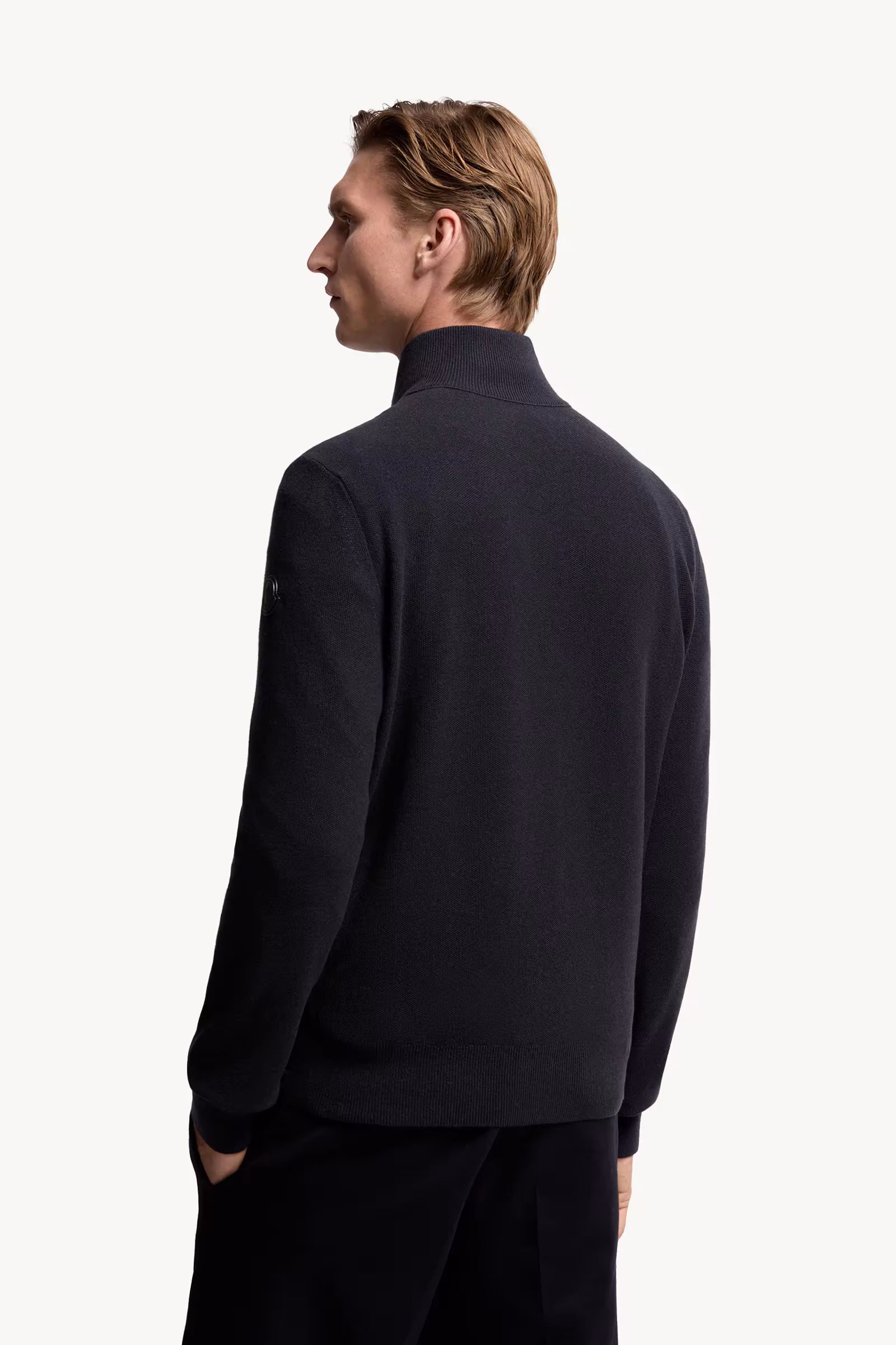 Padded Wool & Cashmere Zip-Up Cardigan