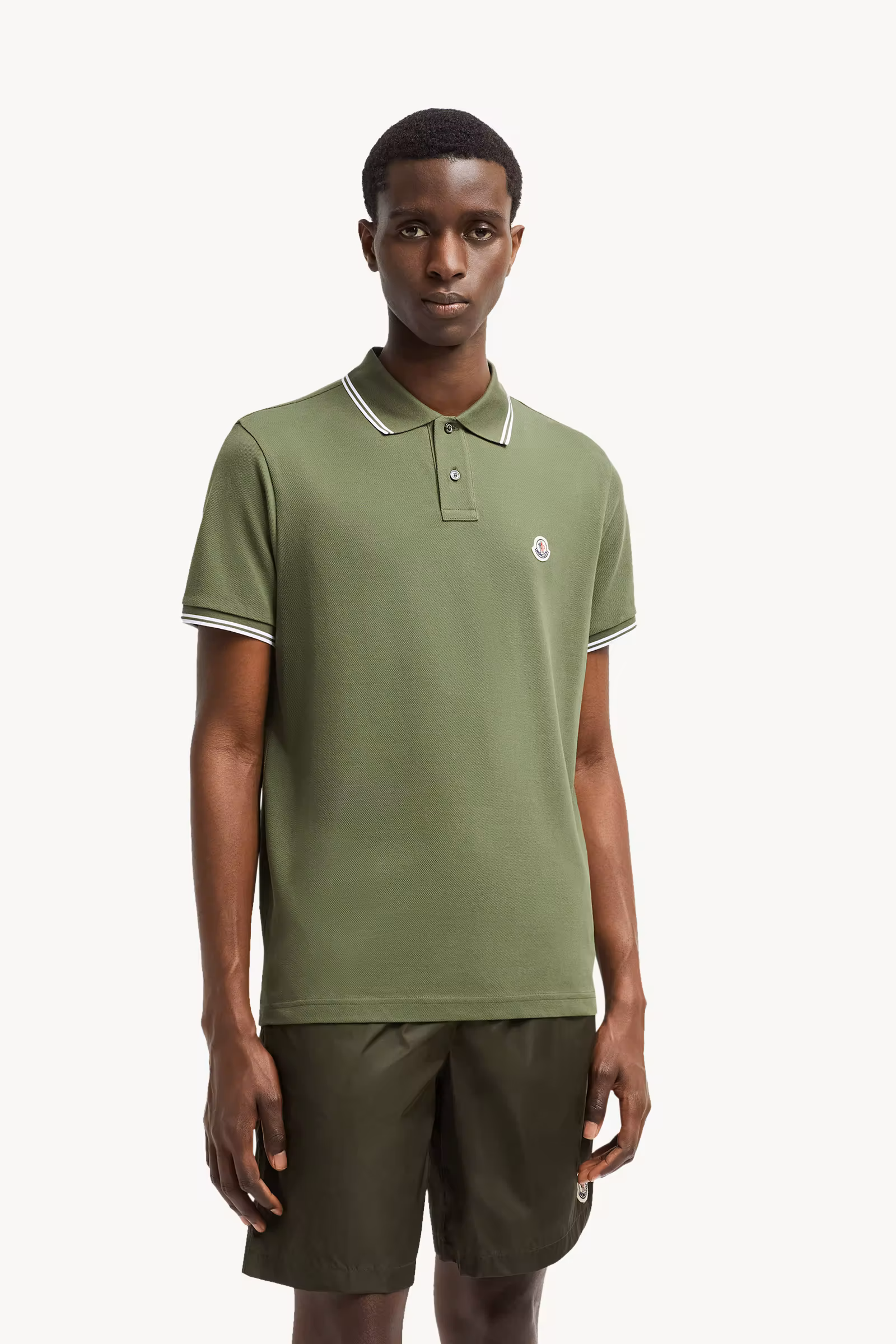 Logo Patch Cotton Polo Shirt