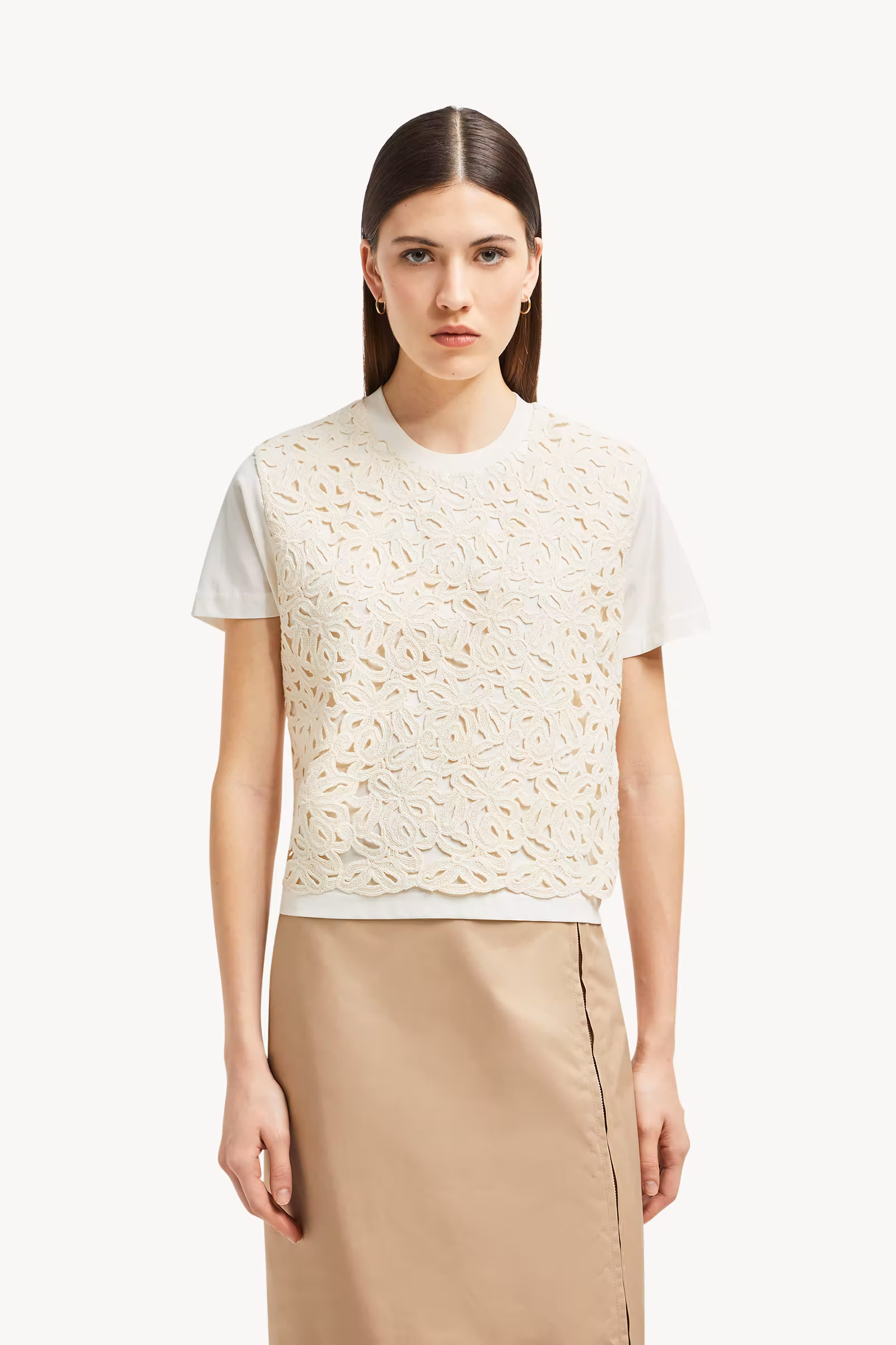 Macramé Cotton T-Shirt