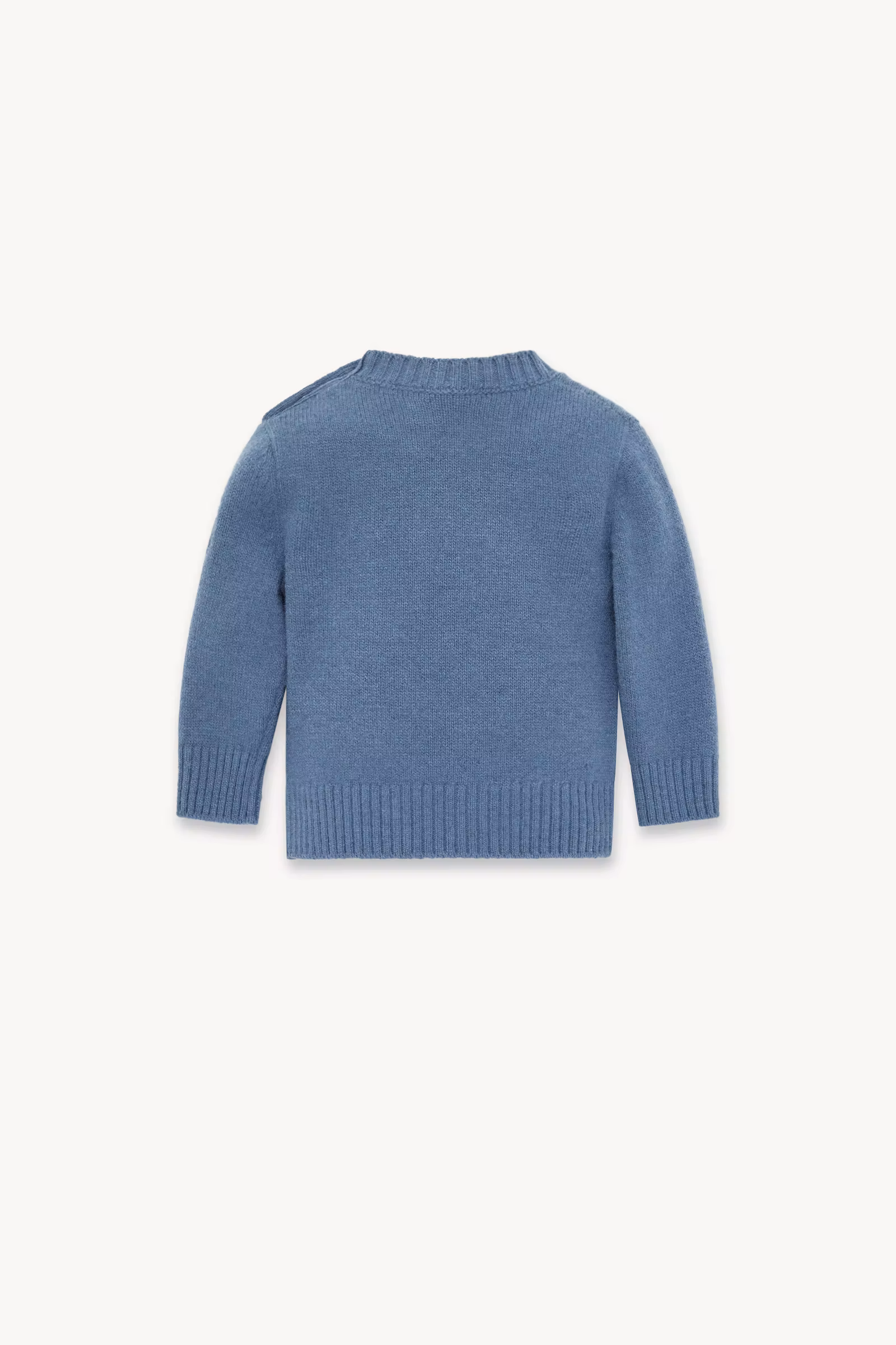 Embroidered Teddy Bear Wool Sweater
