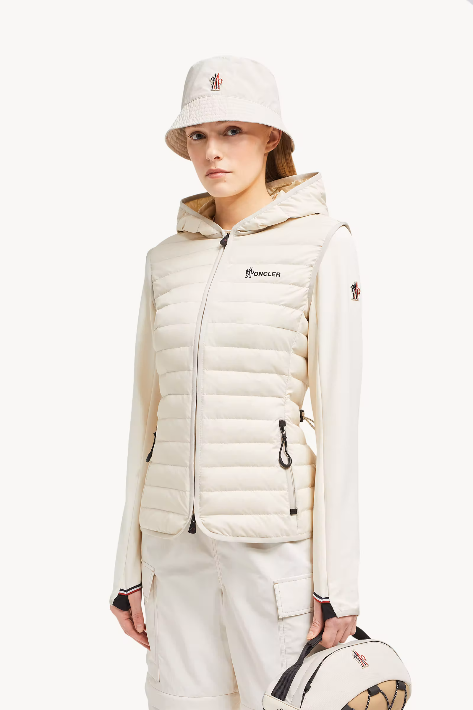 Padded Zip-Up Cotton Hoodie
