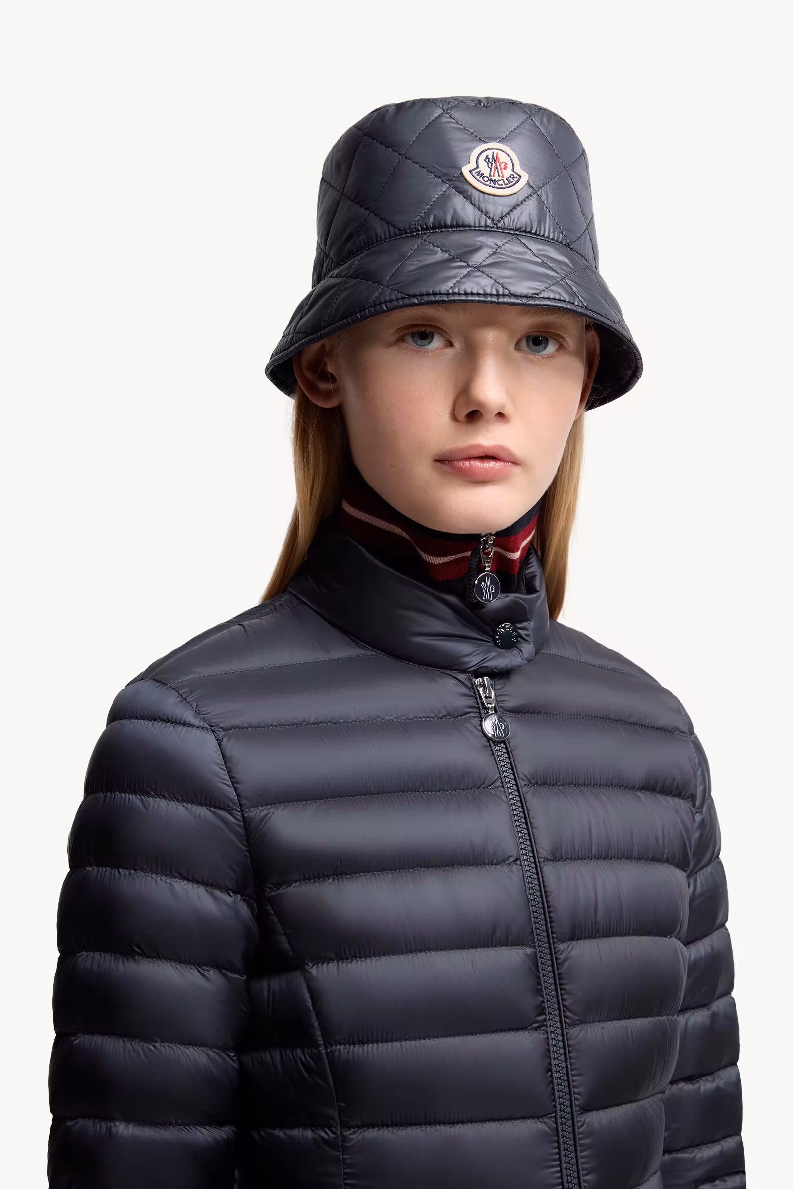Diamond-Quilted Padded Bucket Hat