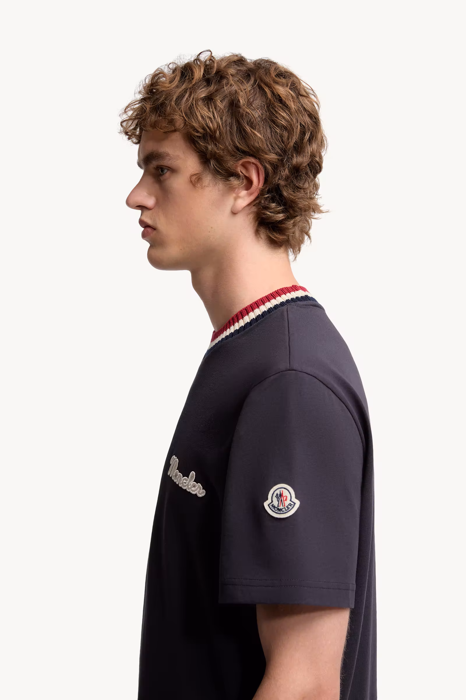 Embroidered Logo Cotton T-Shirt