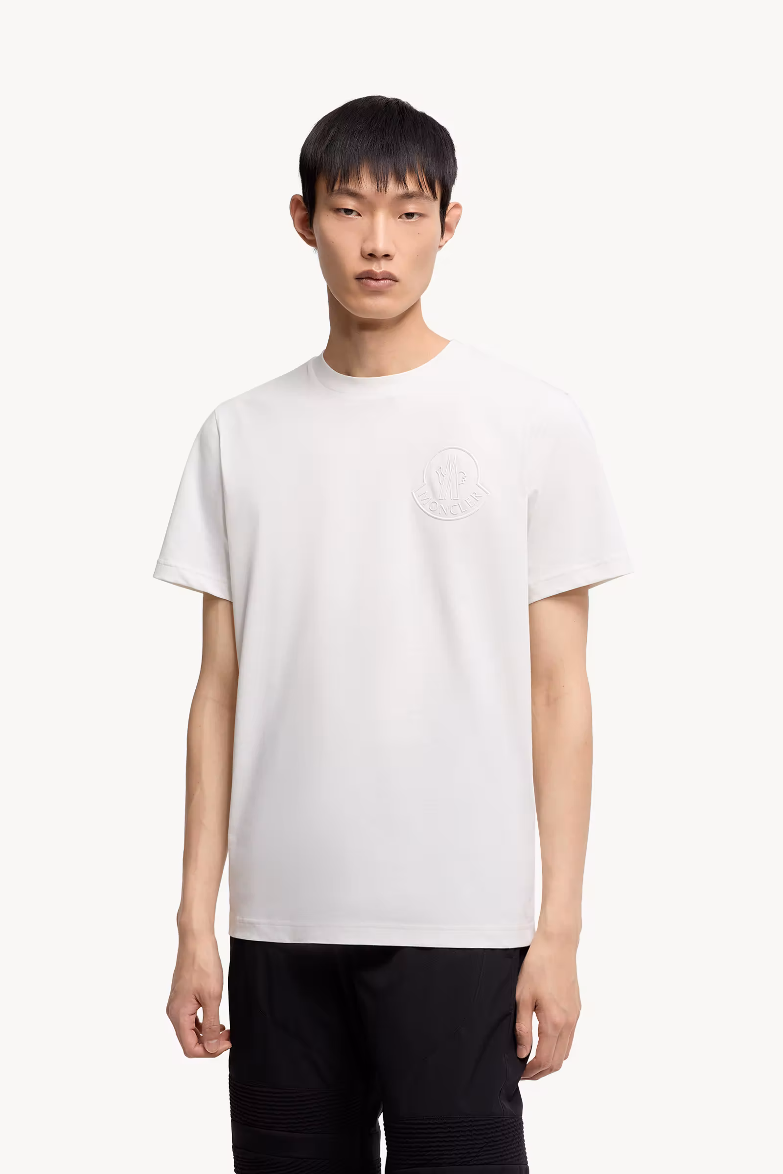 Three-Dimensional Logo Cotton T-Shirt