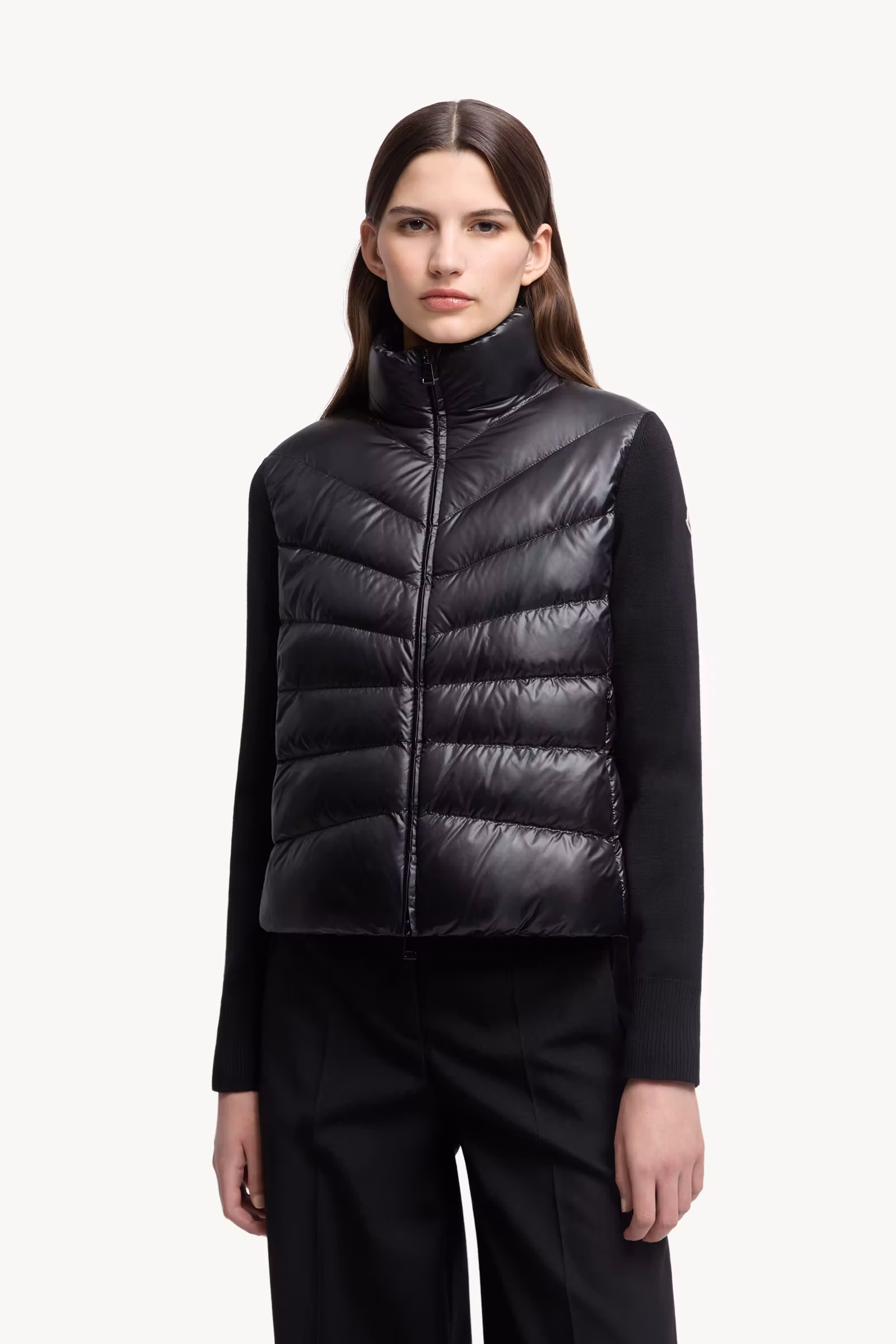 Padded Wool Cardigan