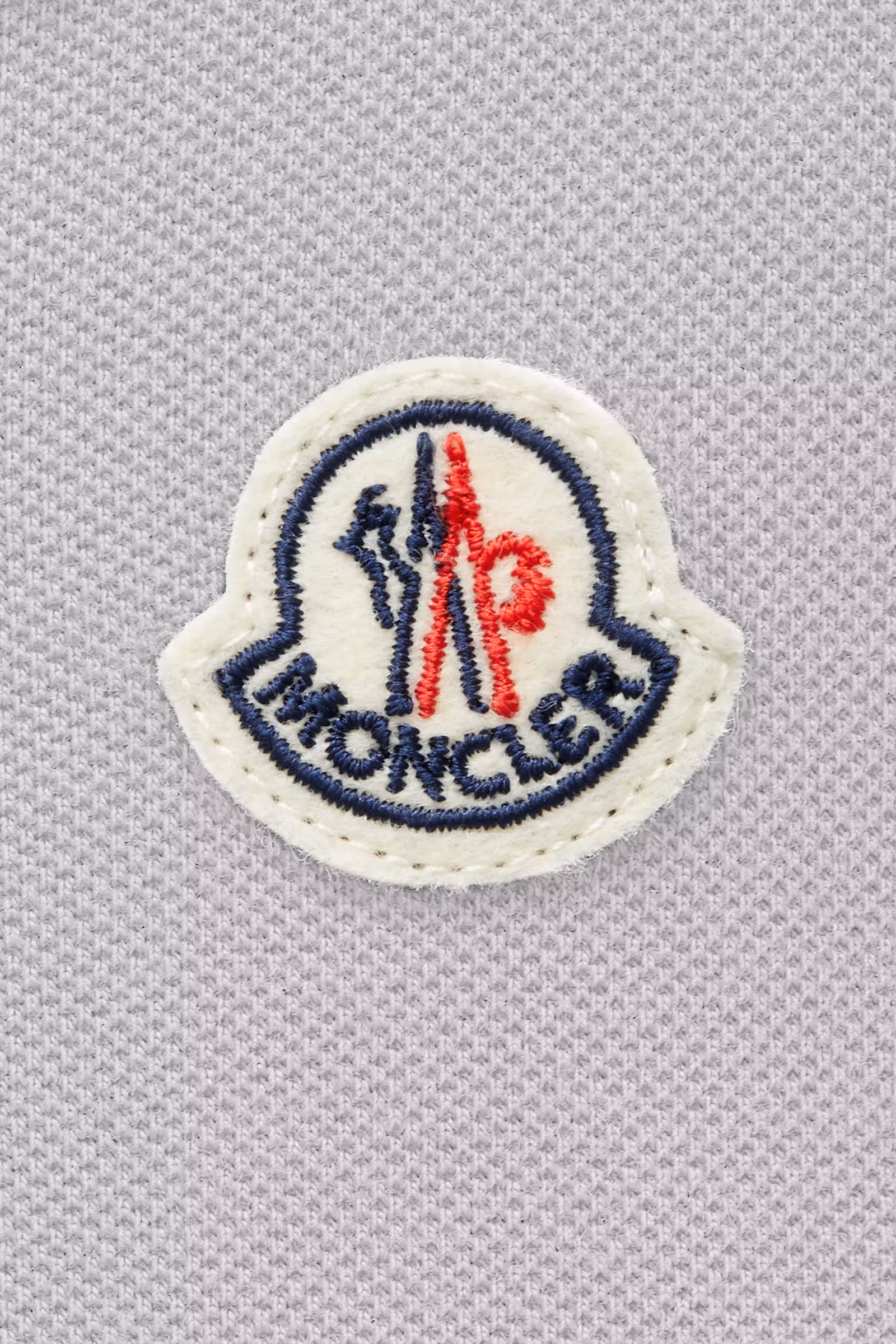 Logo Patch Cotton Piquet Baby Romper