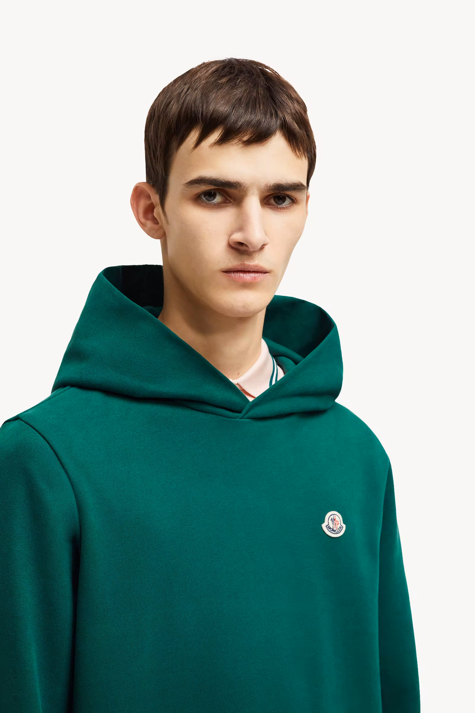 Logo Patch Cotton Hoodie