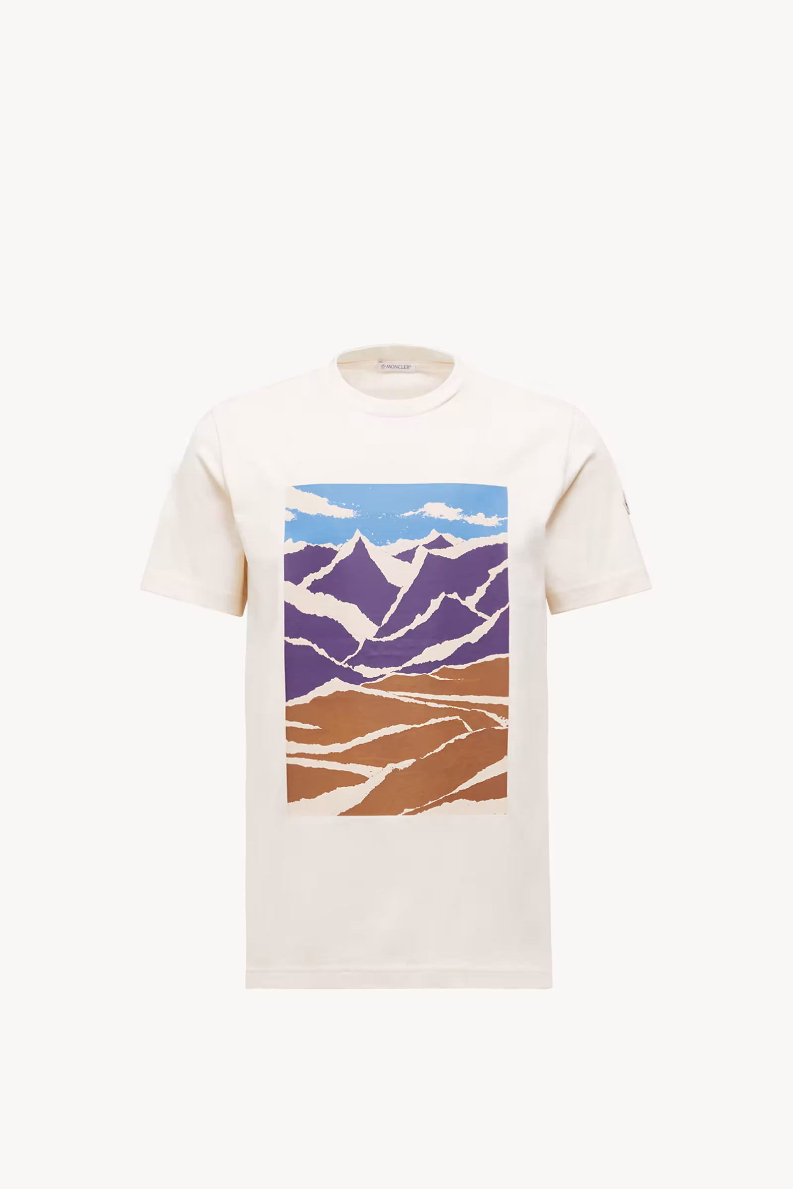 Mountain Print Cotton T-Shirt