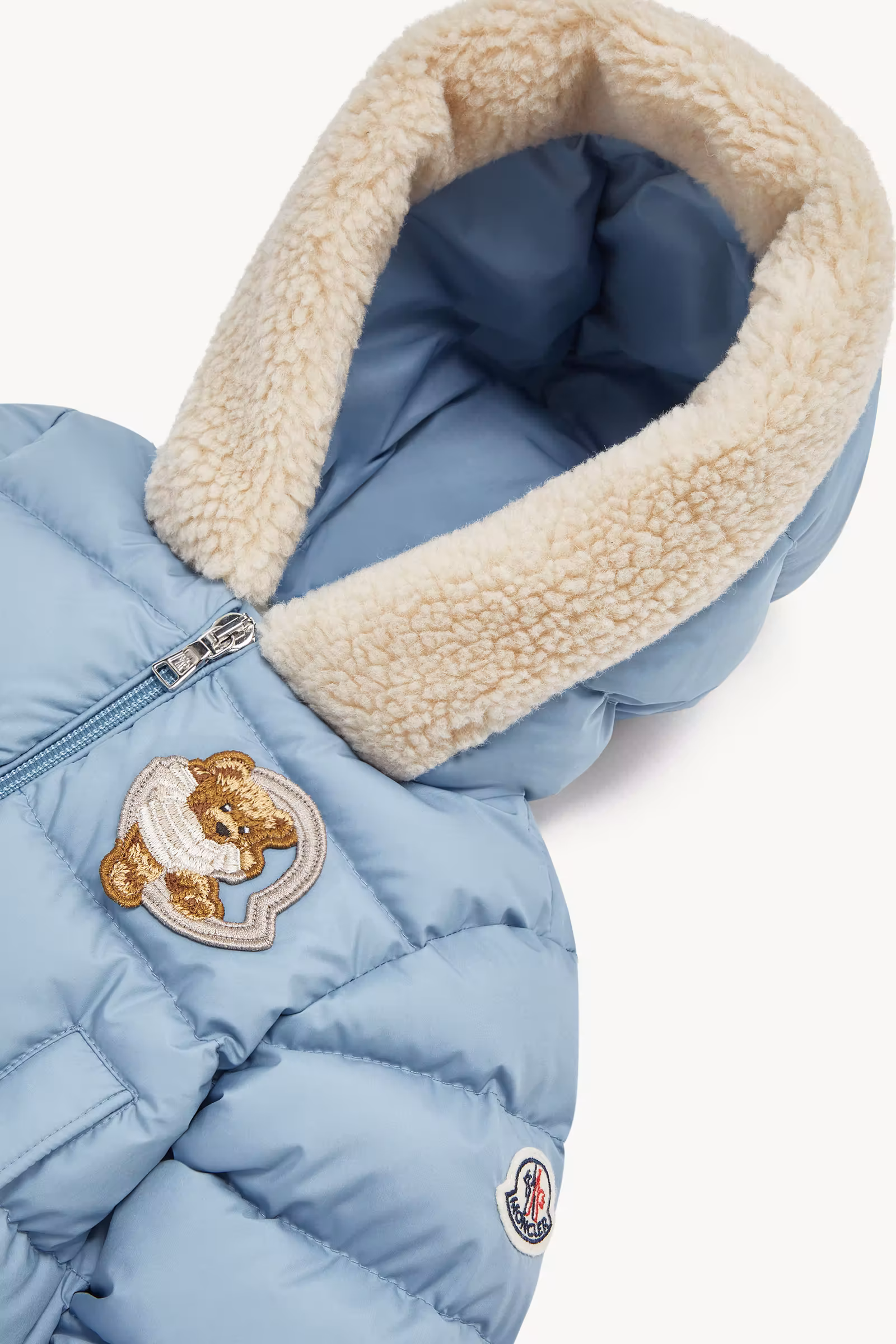 Kesimur Teddy-Trimmed Hooded Down Jacket