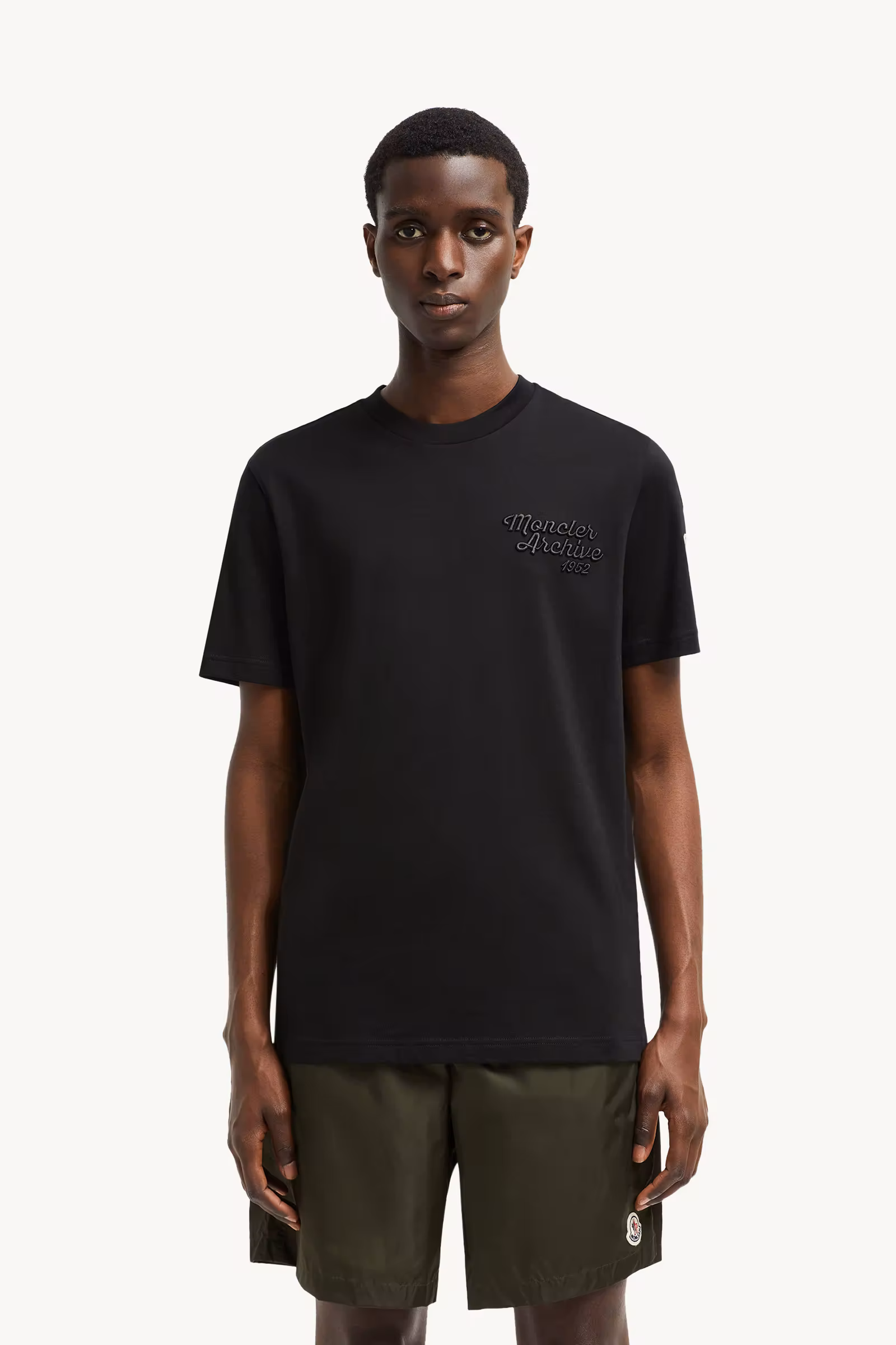 Embroidered Logo Cotton T-Shirt